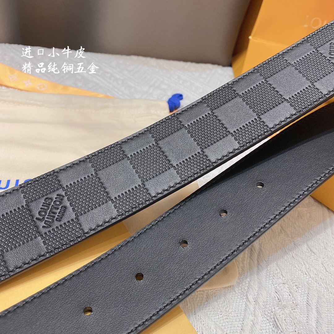 Louis Vuitton Male Basic Belt Cow Leather S-m-l