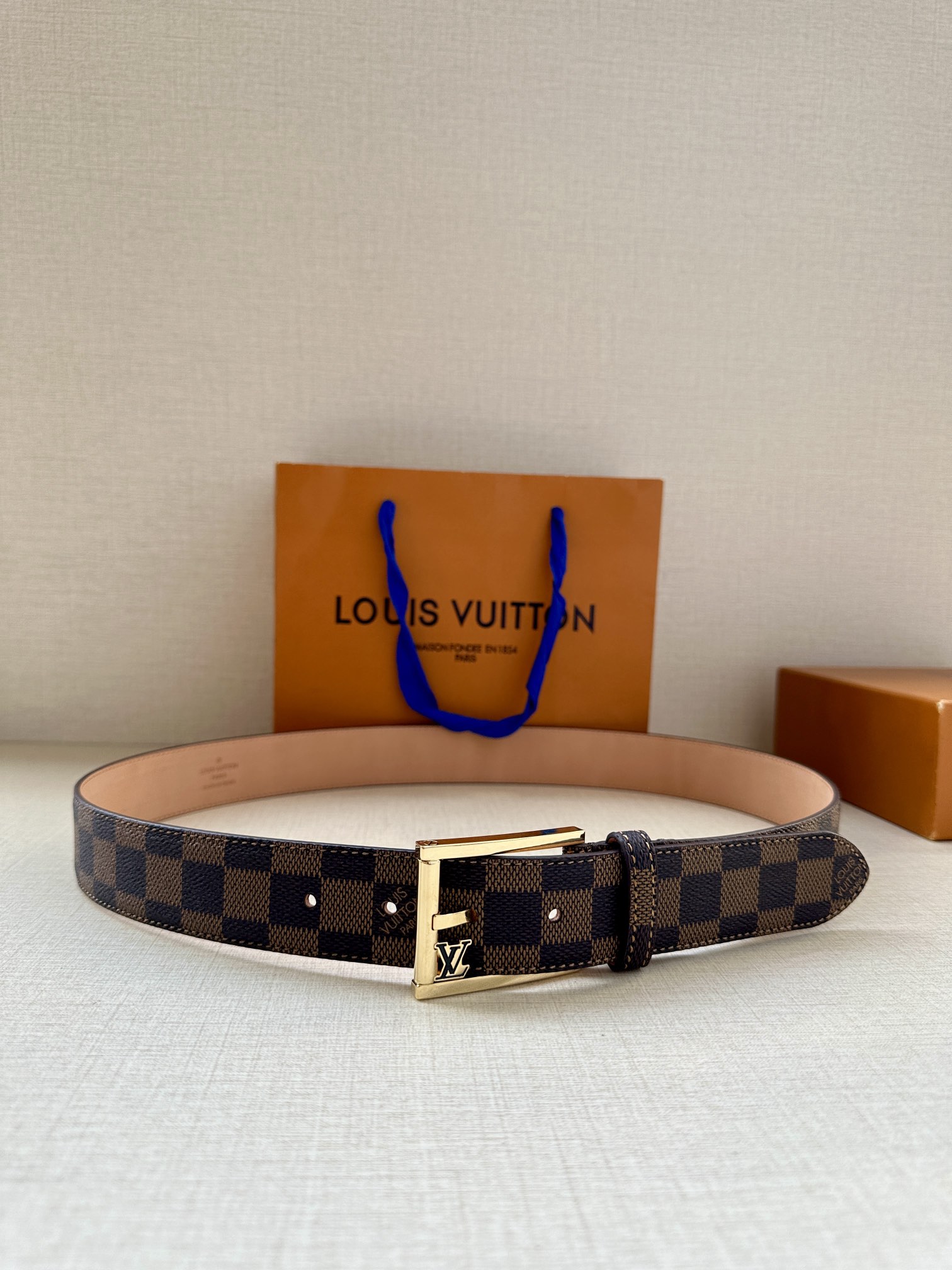 Louis Vuitton Male Basic Belt Canvas M-l