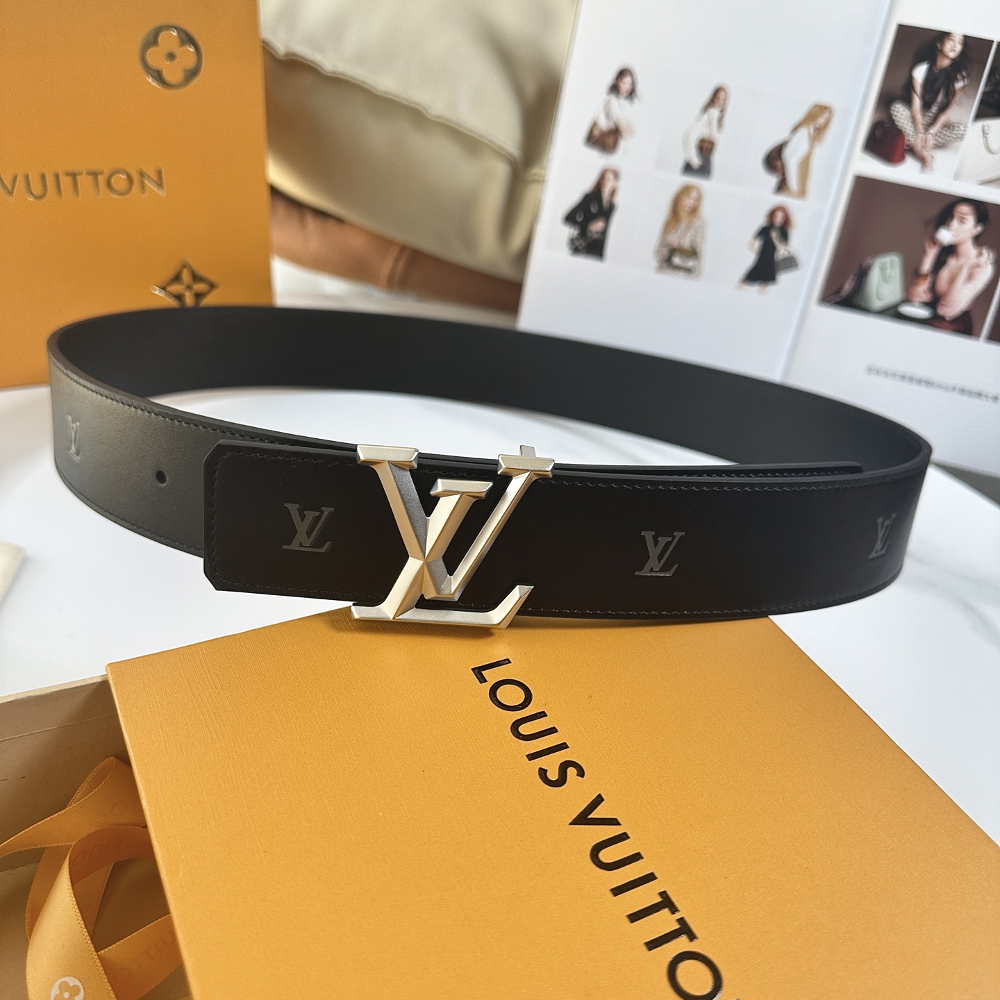 Louis Vuitton Male Basic Belt Cow Leather L