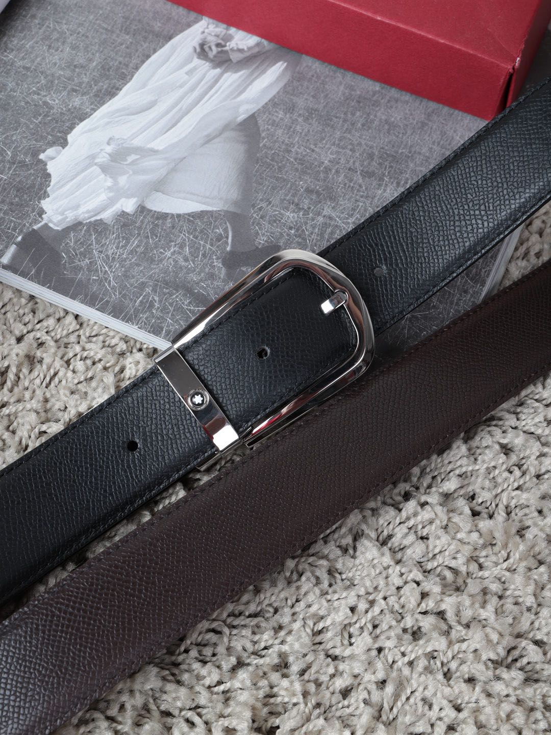 Montblanc Male Basic Belt Cow Leather M-l