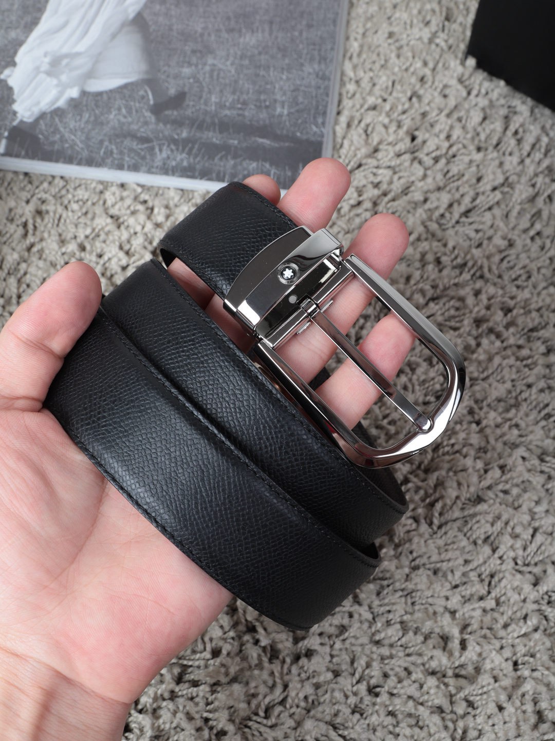 Montblanc Male Basic Belt Cow Leather M-l