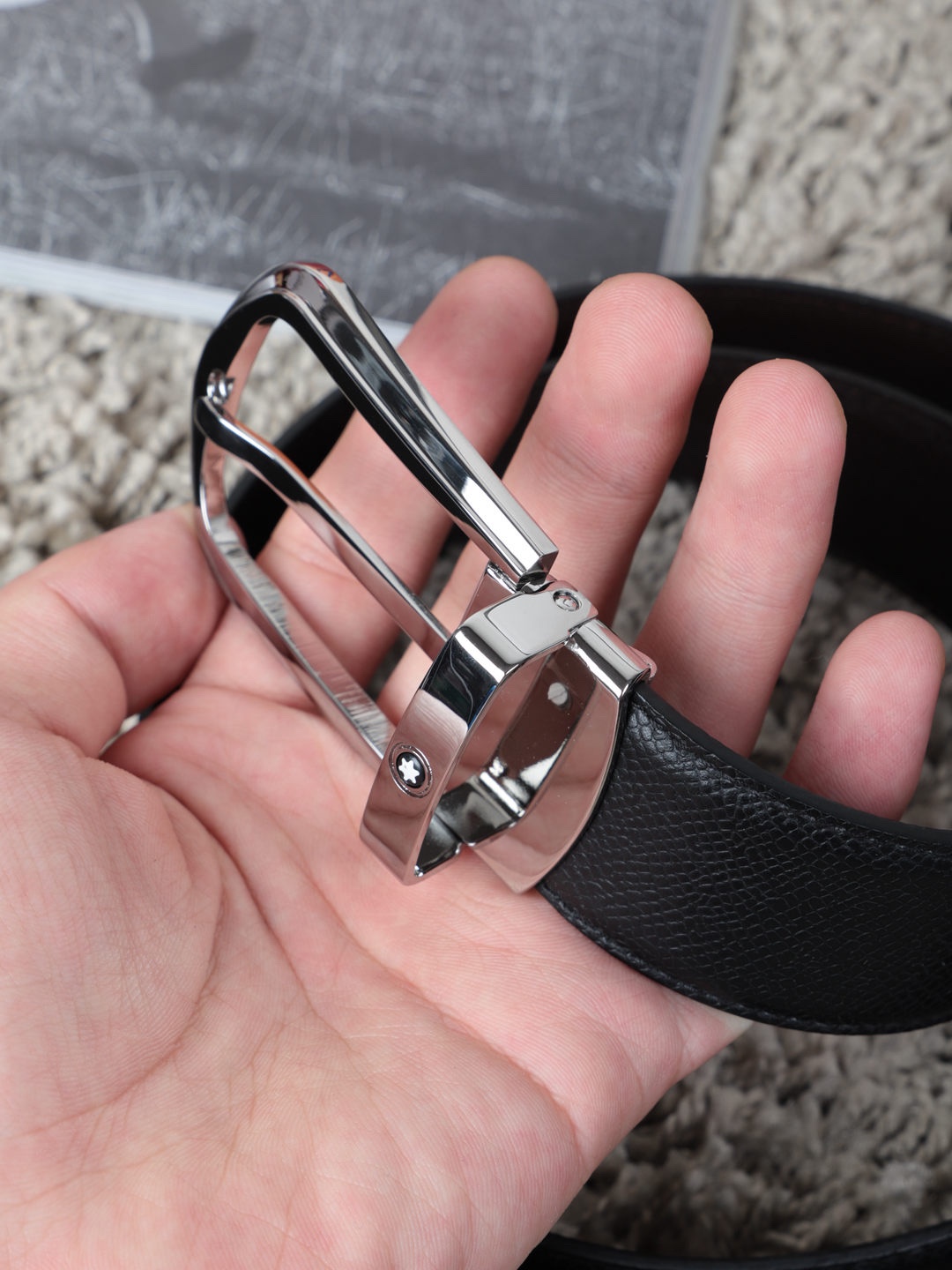 Montblanc Male Basic Belt Cow Leather M-l