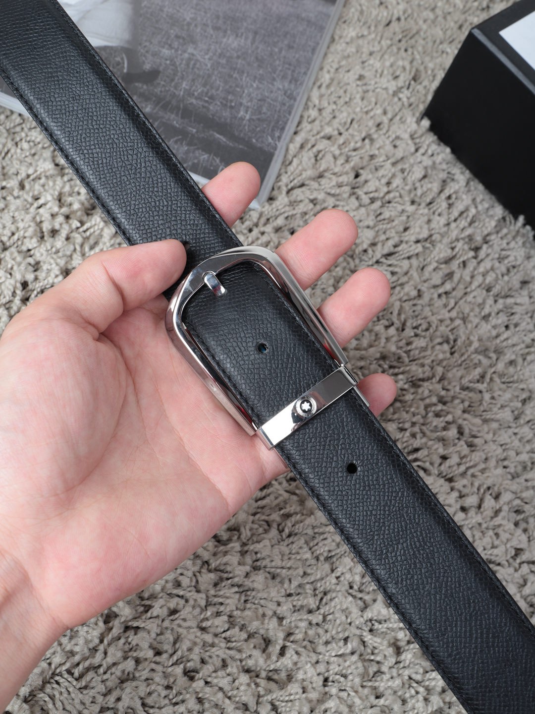 Montblanc Male Basic Belt Cow Leather M-l