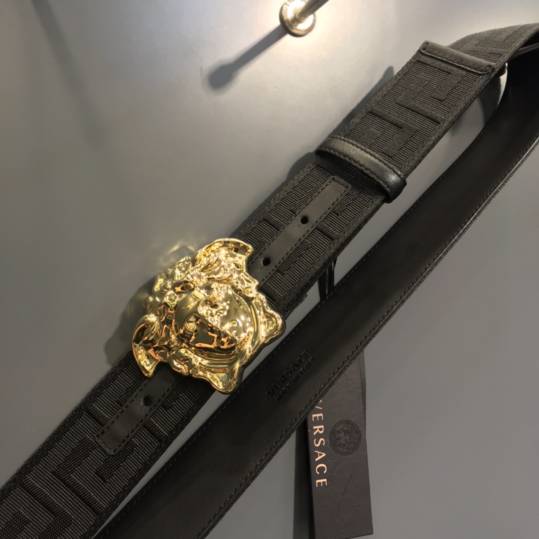 Versace Basic Belt Cow Leather S-m