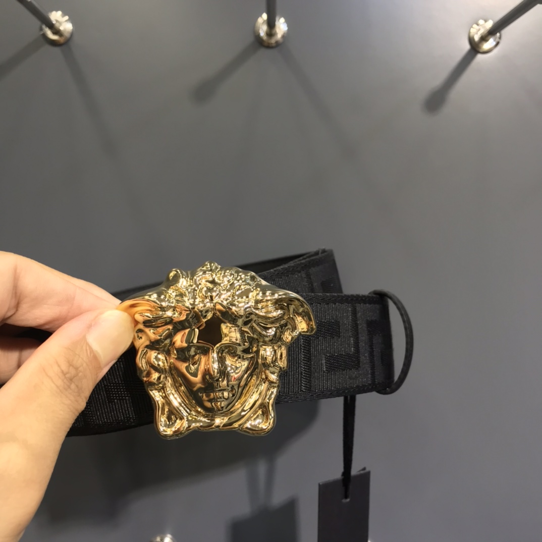 Versace Basic Belt Cow Leather S-m