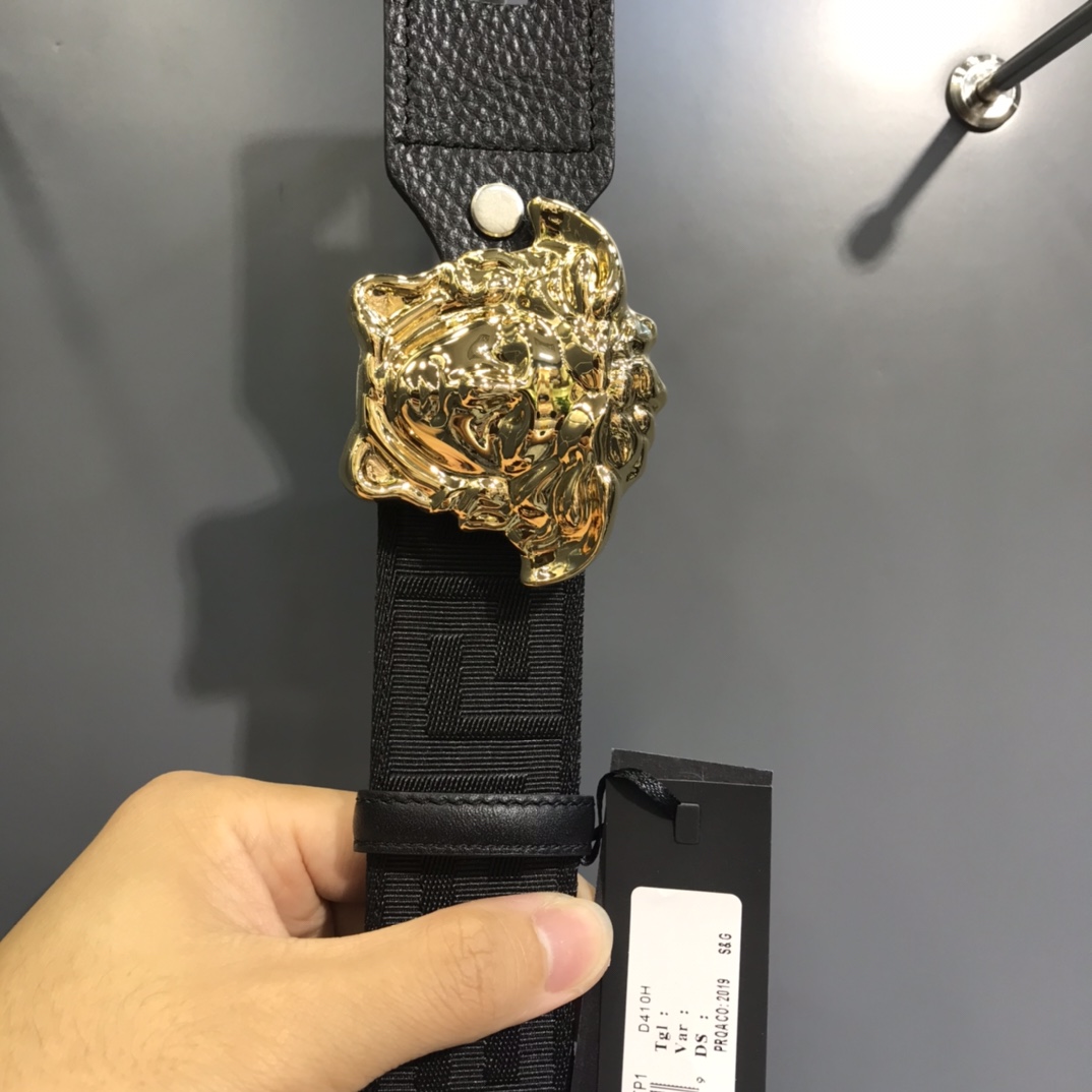 Versace Basic Belt Cow Leather S-m
