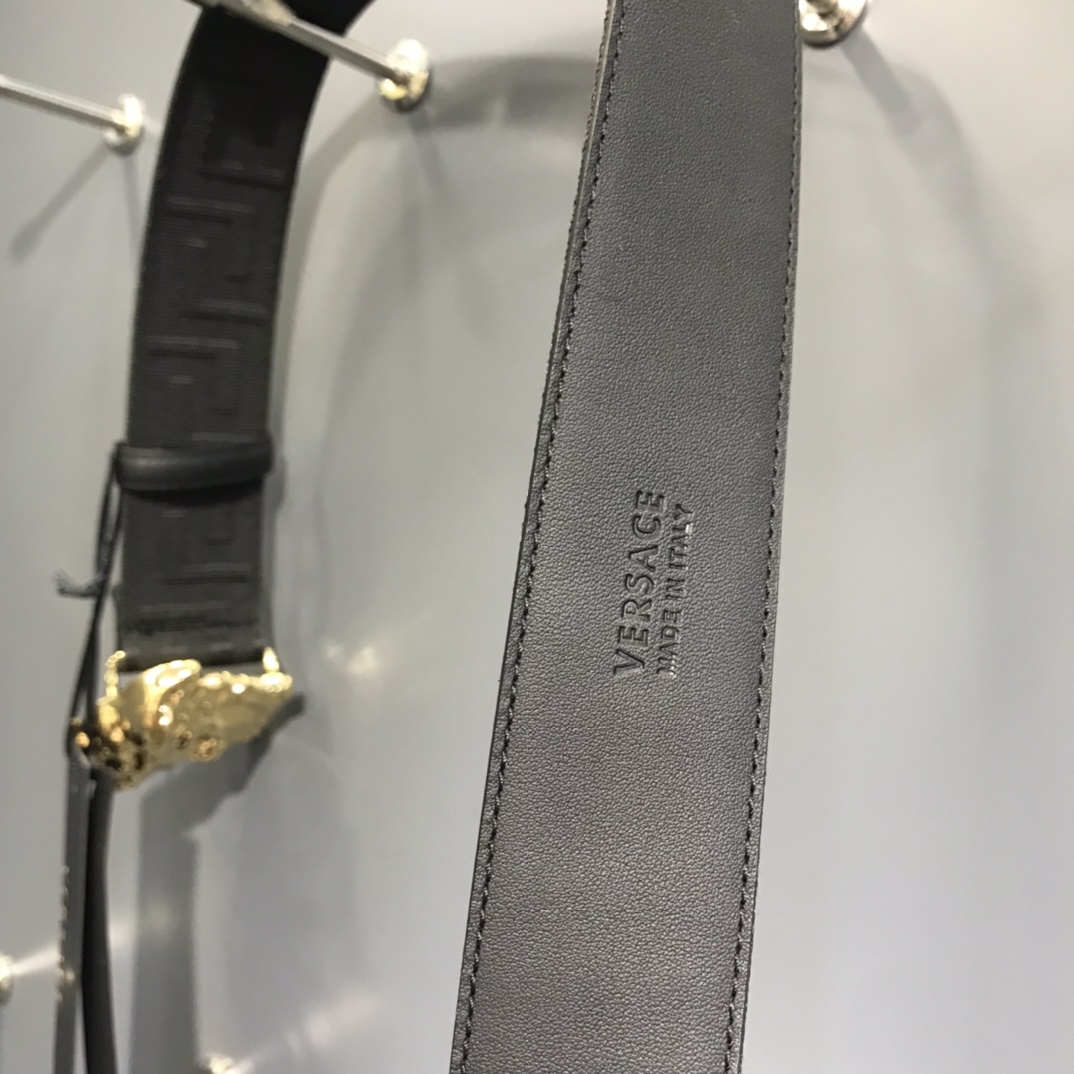 Versace Basic Belt Cow Leather S-m
