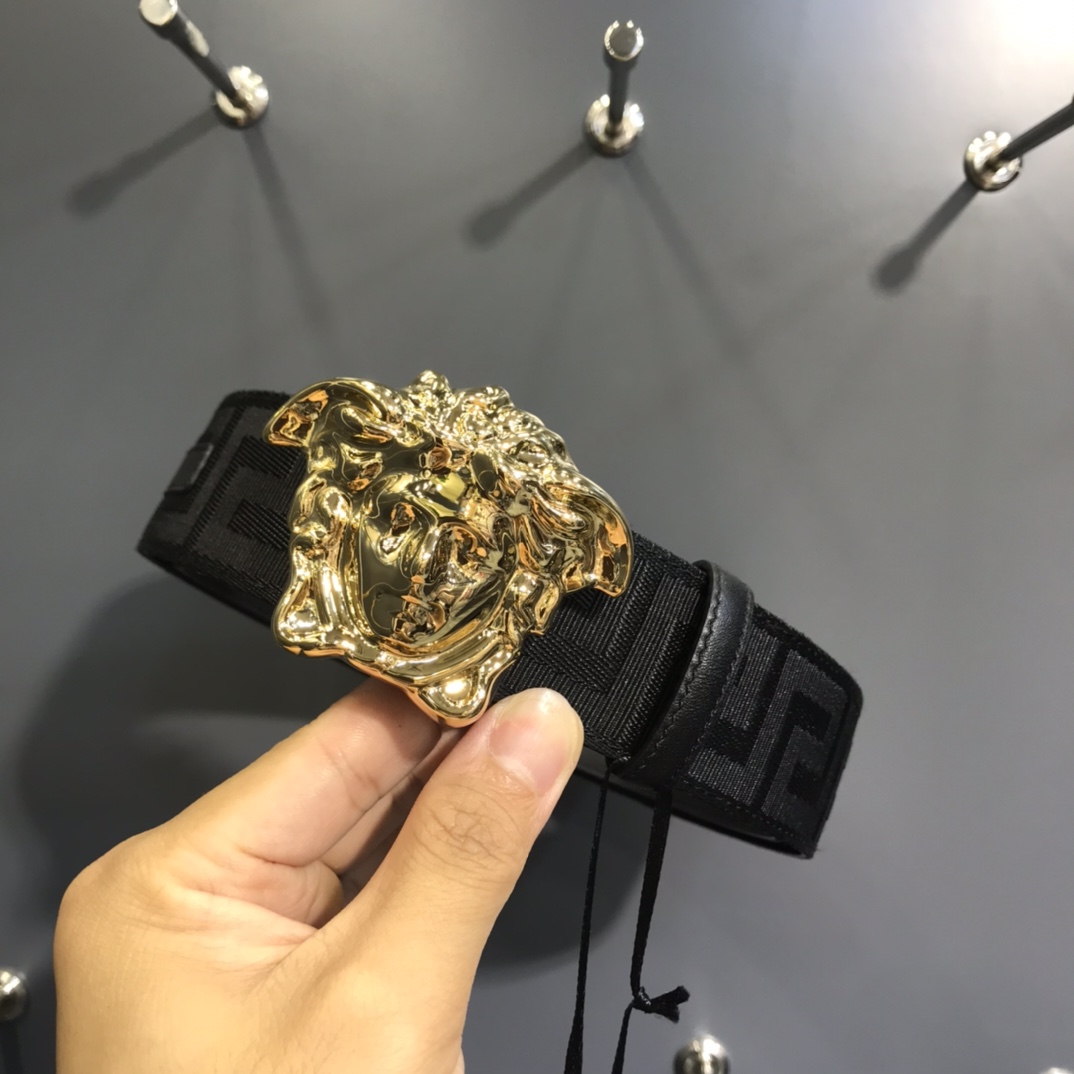 Versace Basic Belt Cow Leather S-m