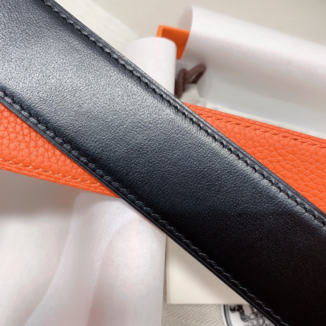 Hermès Male Leather Belt 38mm-s-m