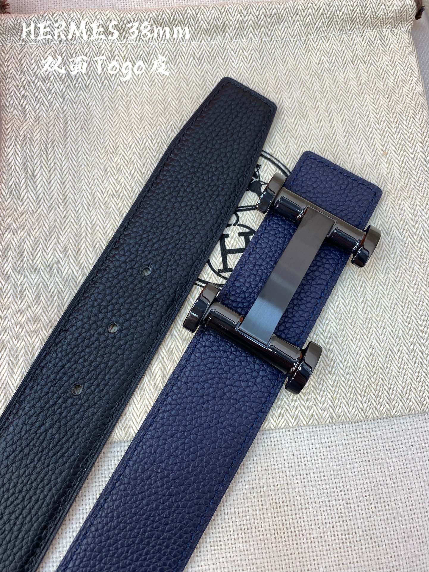 Hermès Male Leather Belt Cow Leather S-m