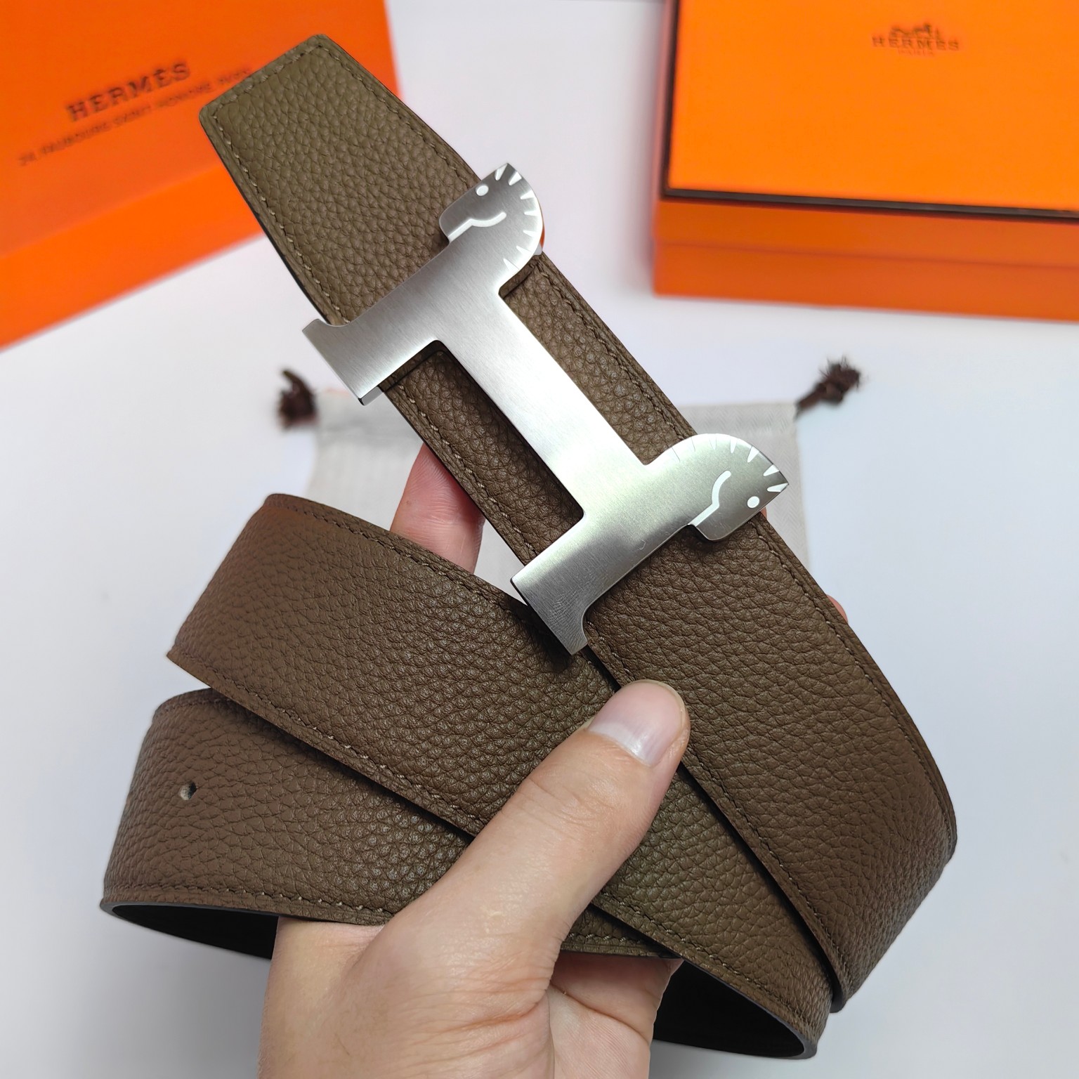 Hermès Male Basic Belt Cow Leather M