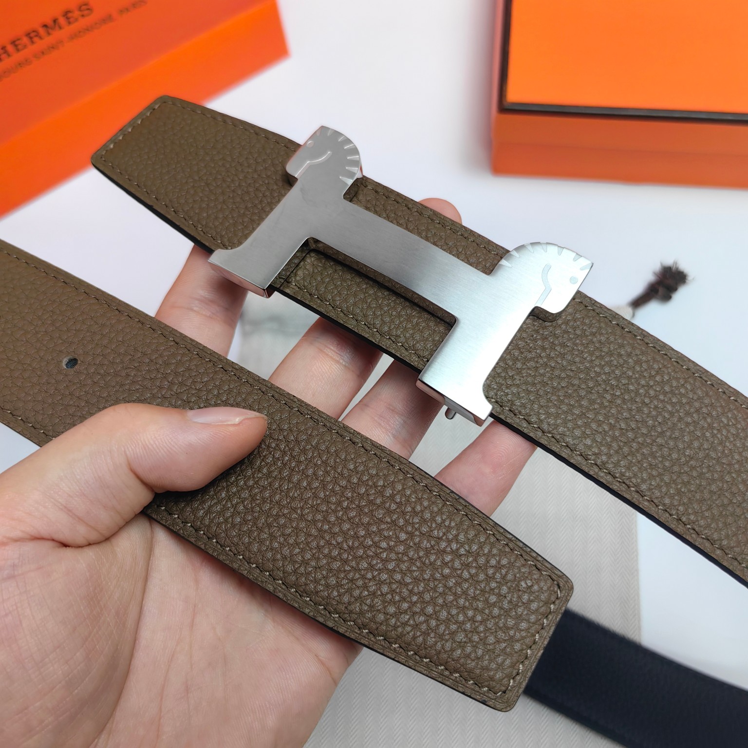 Hermès Male Basic Belt Cow Leather M