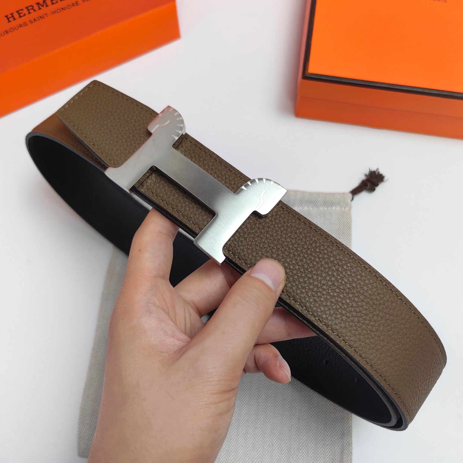 Hermès Male Basic Belt Cow Leather M