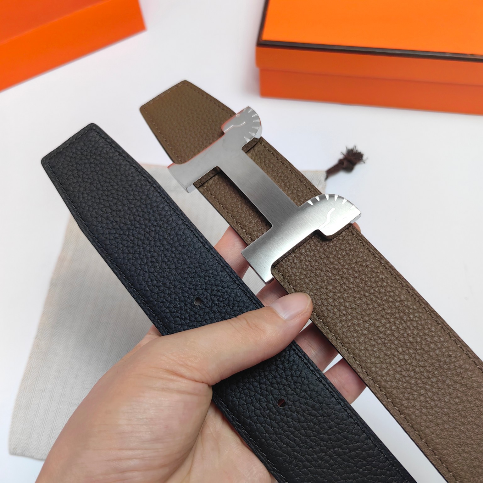 Hermès Male Basic Belt Cow Leather M