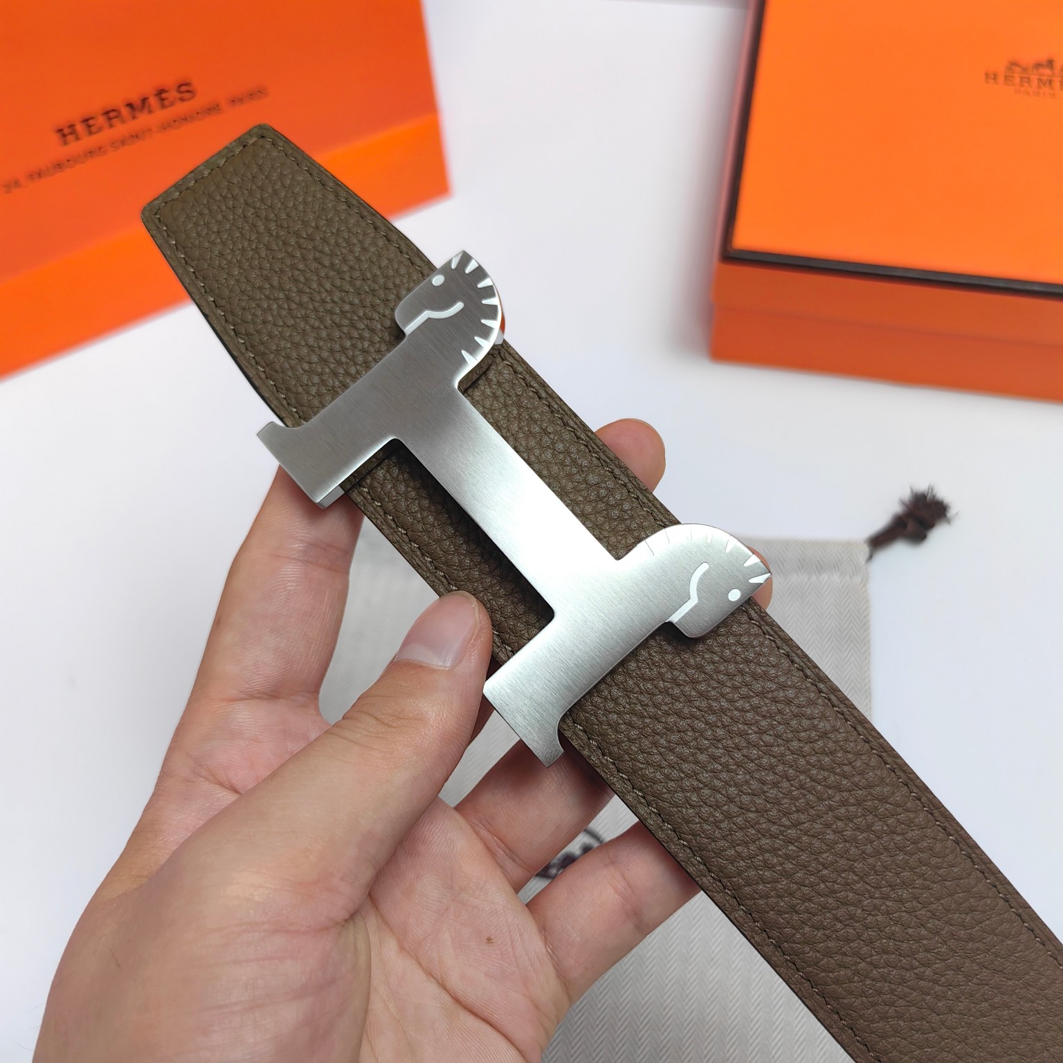 Hermès Male Basic Belt Cow Leather M