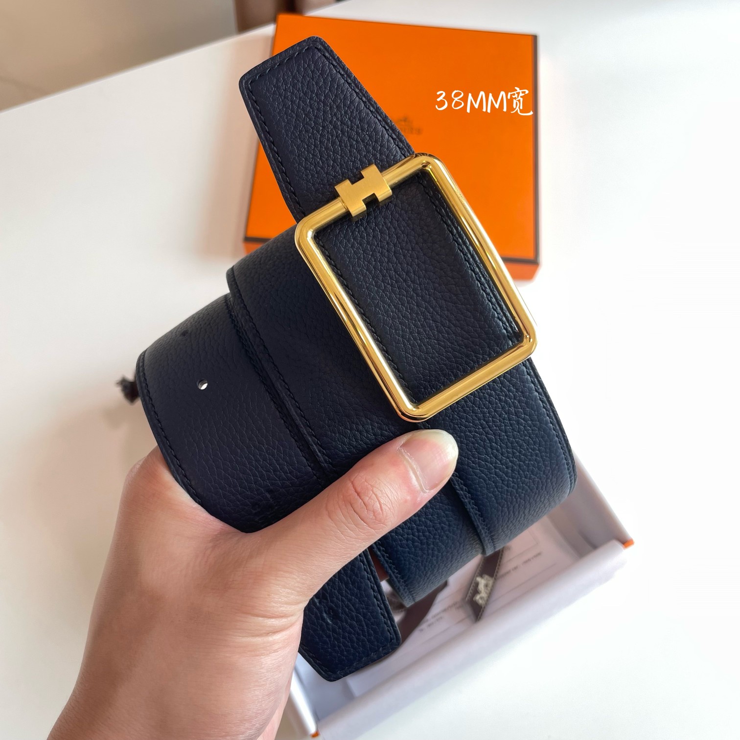 Hermès Male Basic Belt Cow Leather 38mm