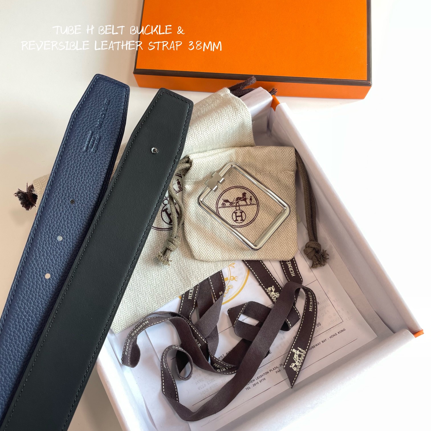 Hermès Male Basic Belt Cow Leather 38mm