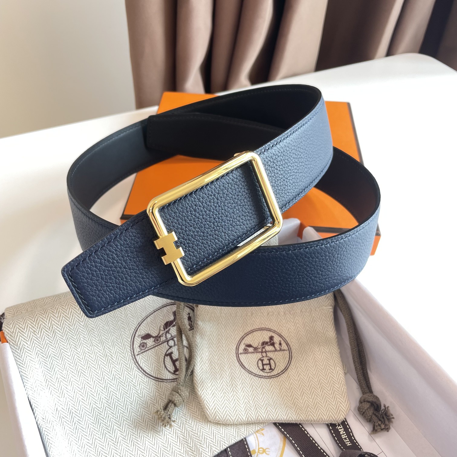 Hermès Male Basic Belt Cow Leather 38mm