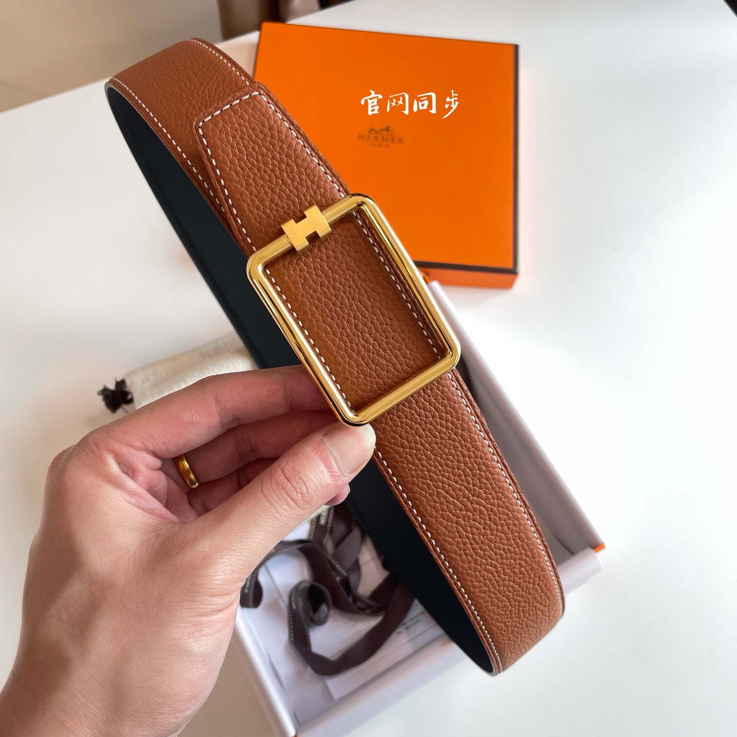 Hermès Male Basic Belt Cow Leather 38mm