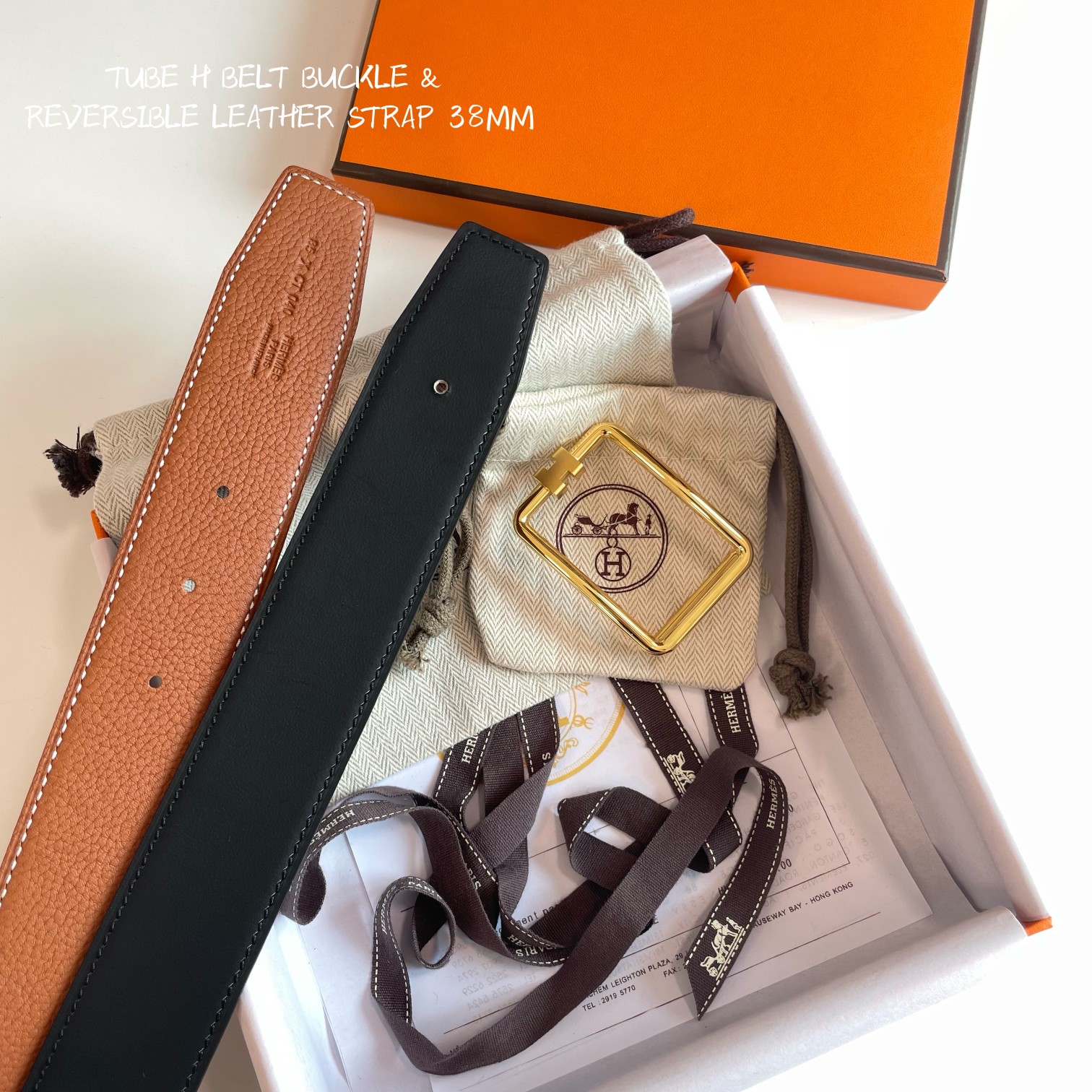 Hermès Male Basic Belt Cow Leather 38mm