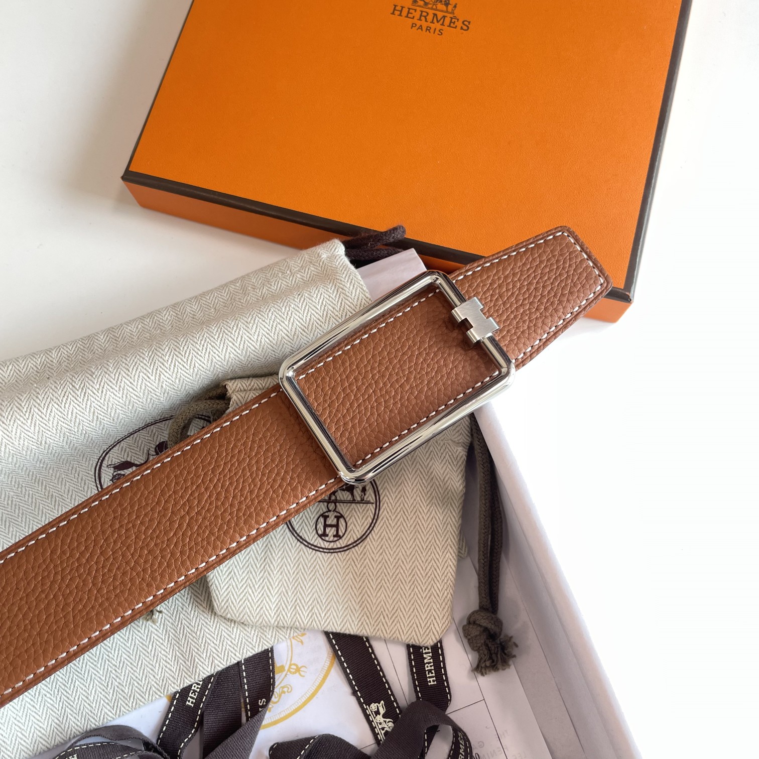 Hermès Male Basic Belt Cow Leather 38mm