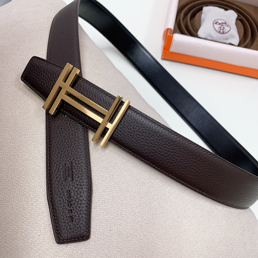 Hermès Male Leather Belt Wide Width