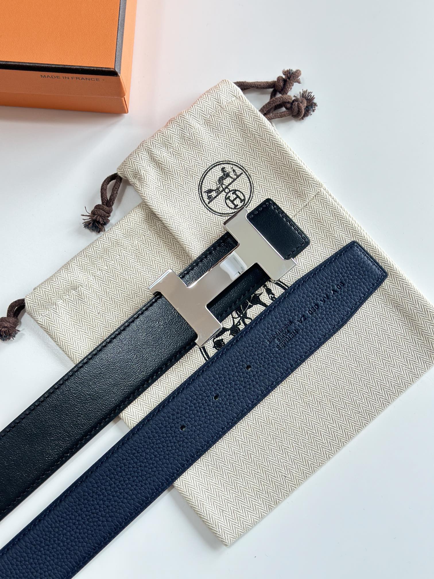 Hermès Male Leather Belt Cow Leather S-m