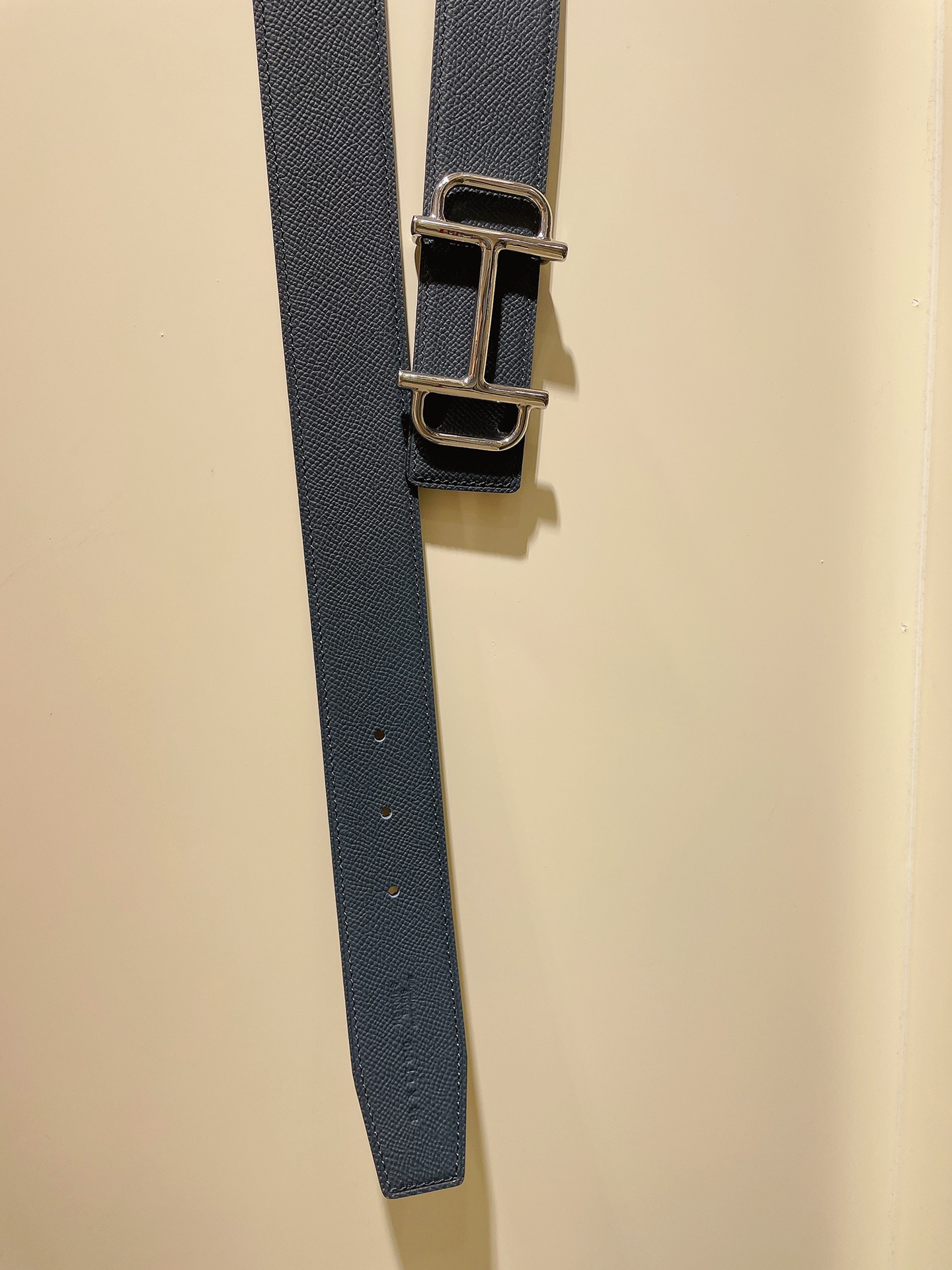 Hermès Male Leather Belt Top Grain Leather S-m