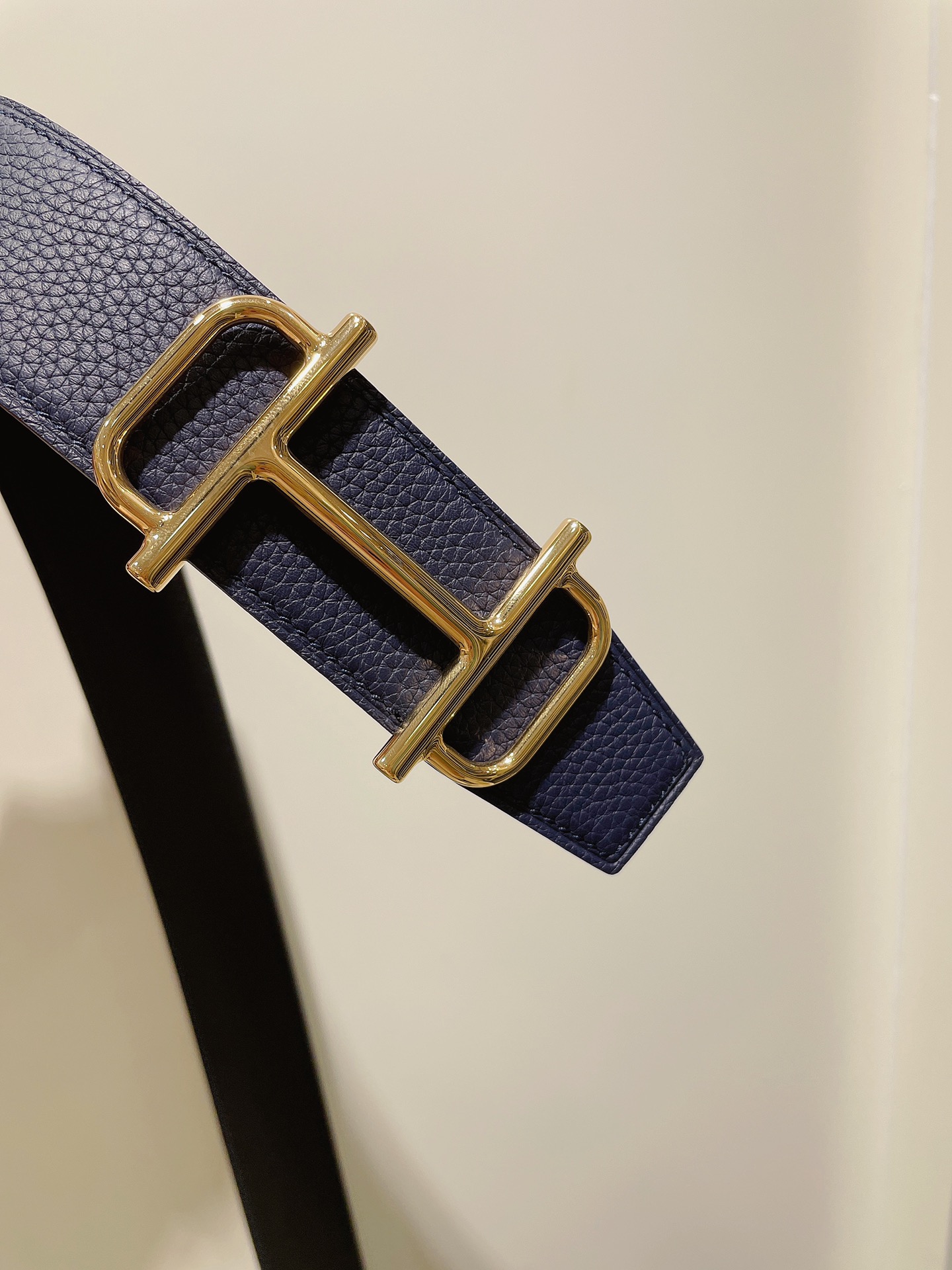 Hermès Male Leather Belt Top Grain Leather S-m