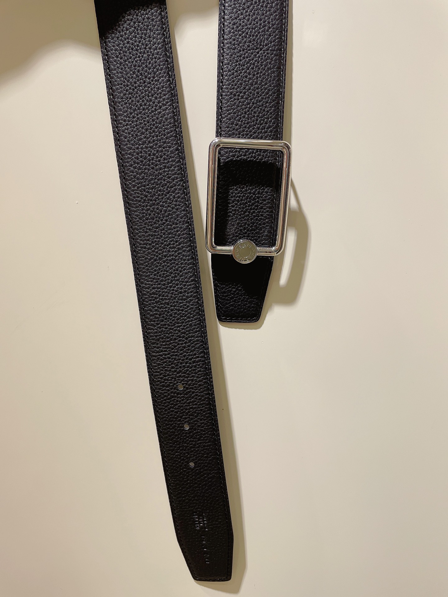 Hermès Male Leather Belt Top Grain Leather S-m
