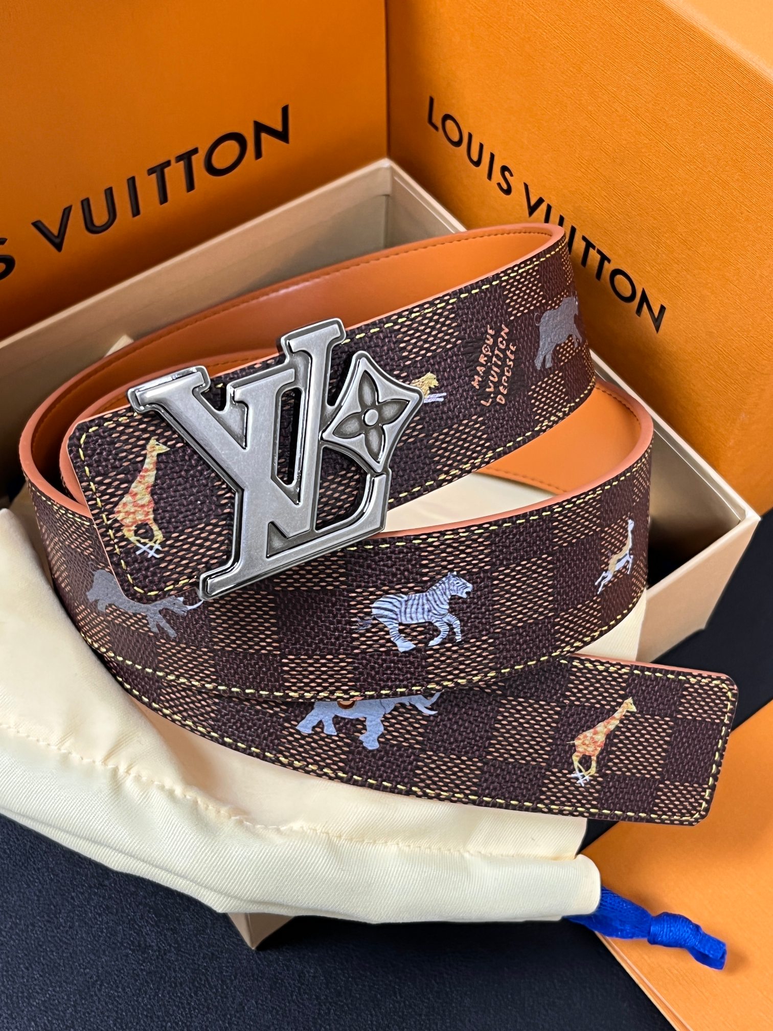 Louis Vuitton Canvas Belt Canvas S-m-l