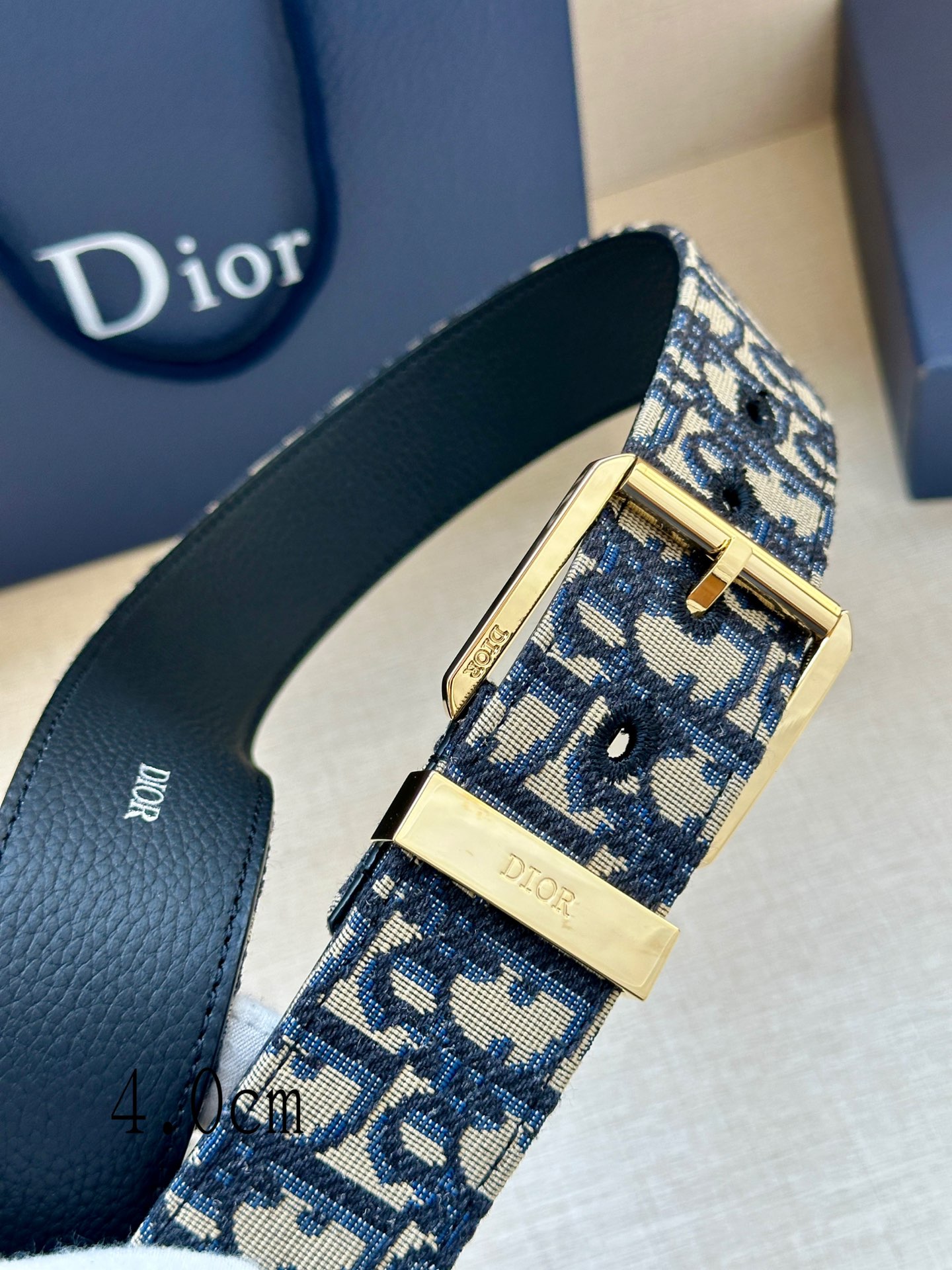 Dior Male Basic Belt Cow Leather Black Adjustable M-l
