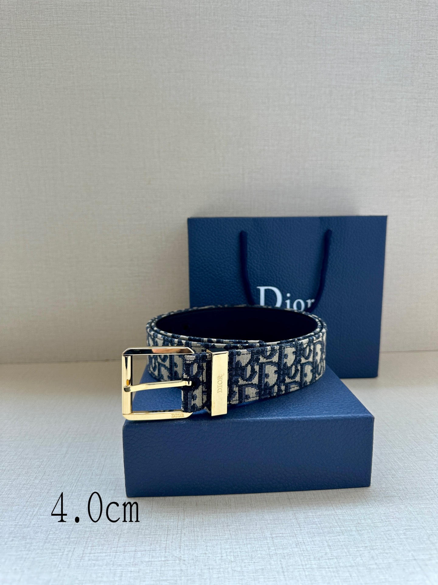 Dior Male Basic Belt Cow Leather Black Adjustable M-l