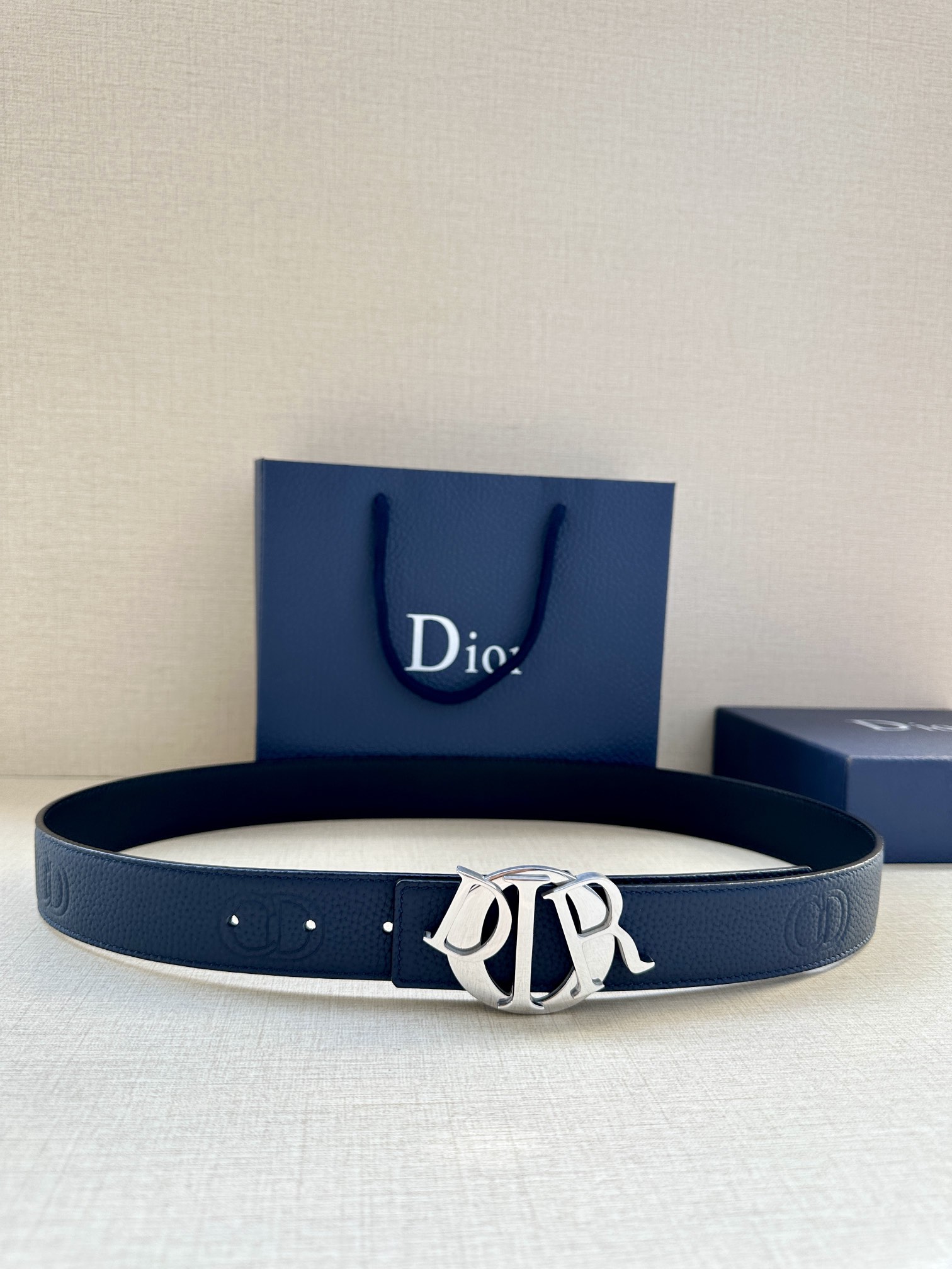 Dior Male Basic Belt Cow Leather Black M