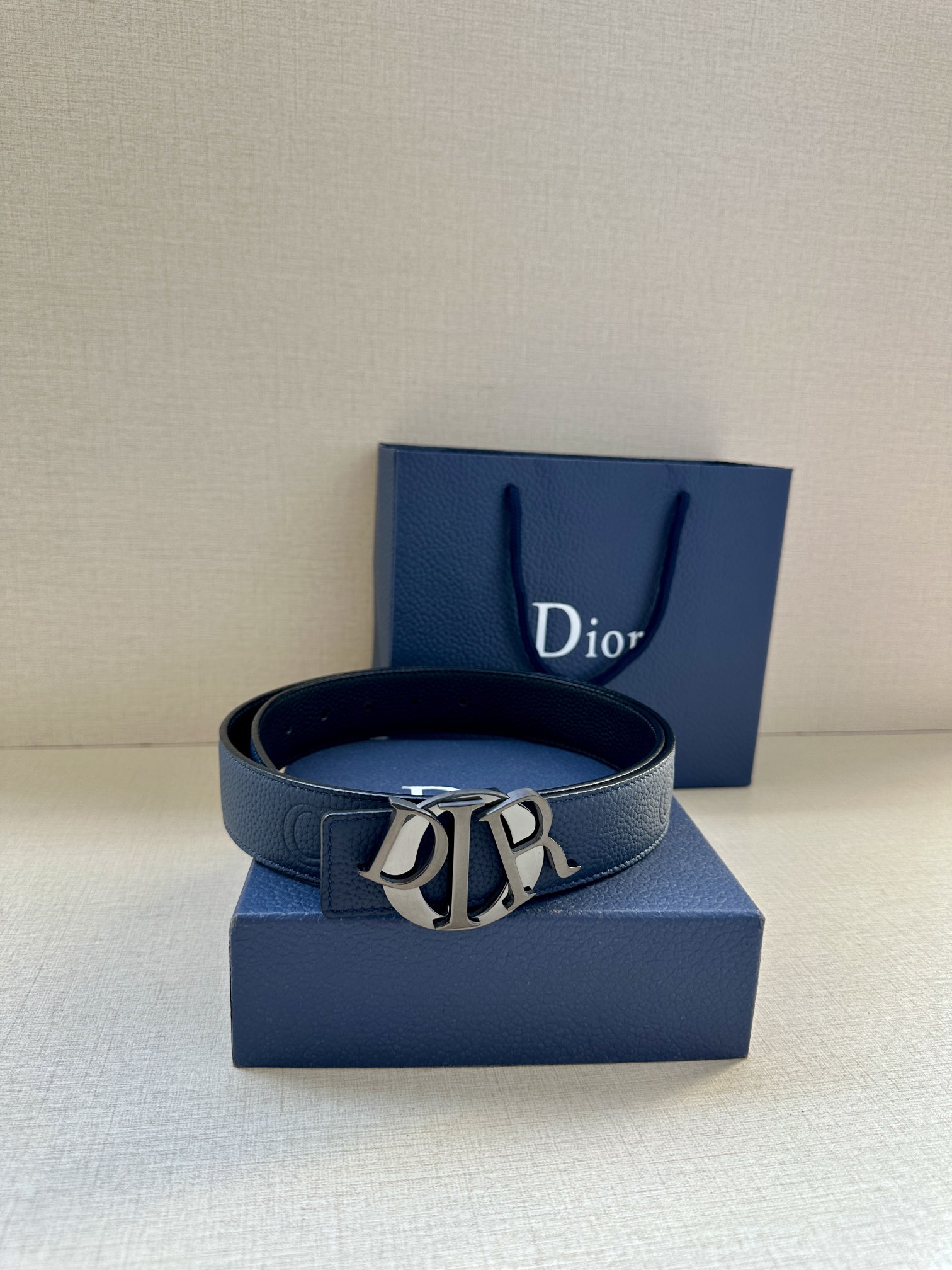 Dior Male Basic Belt Cow Leather Black M