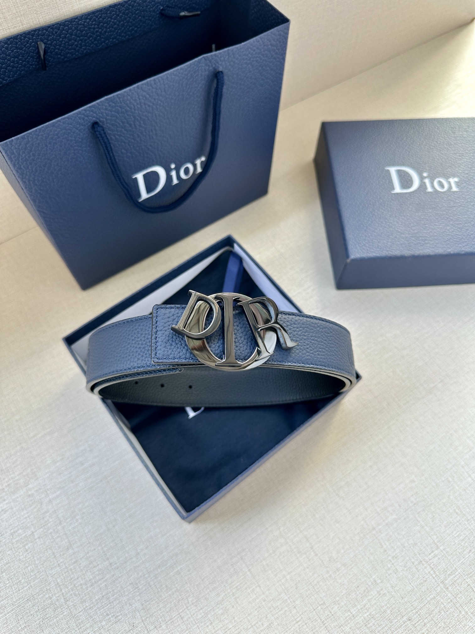 Dior Male Basic Belt Cow Leather Black M