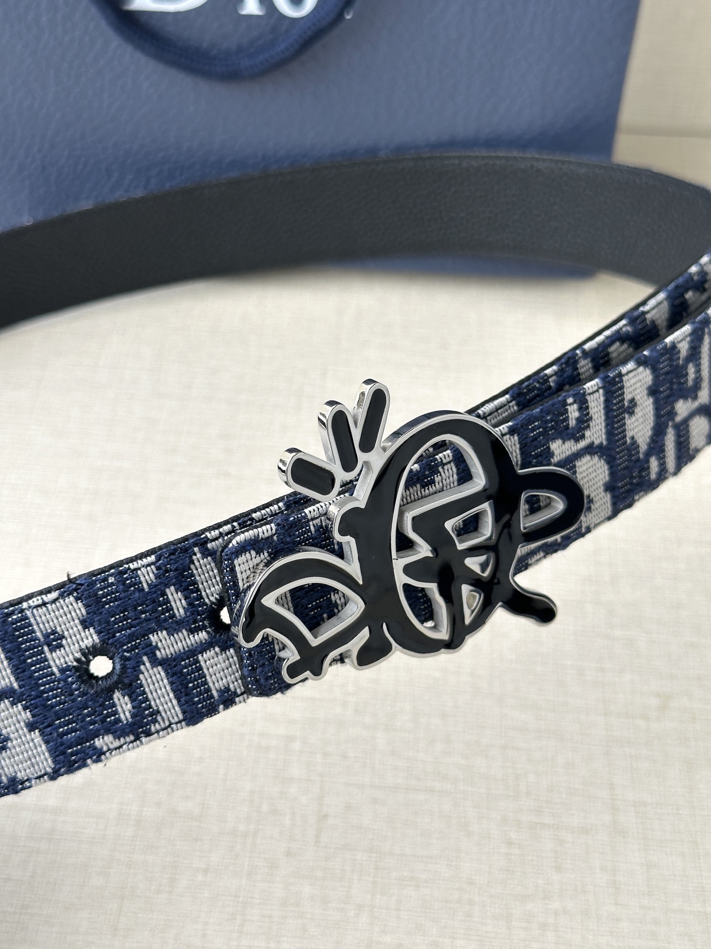 Dior Male Leather Belt Top Grain Leather M