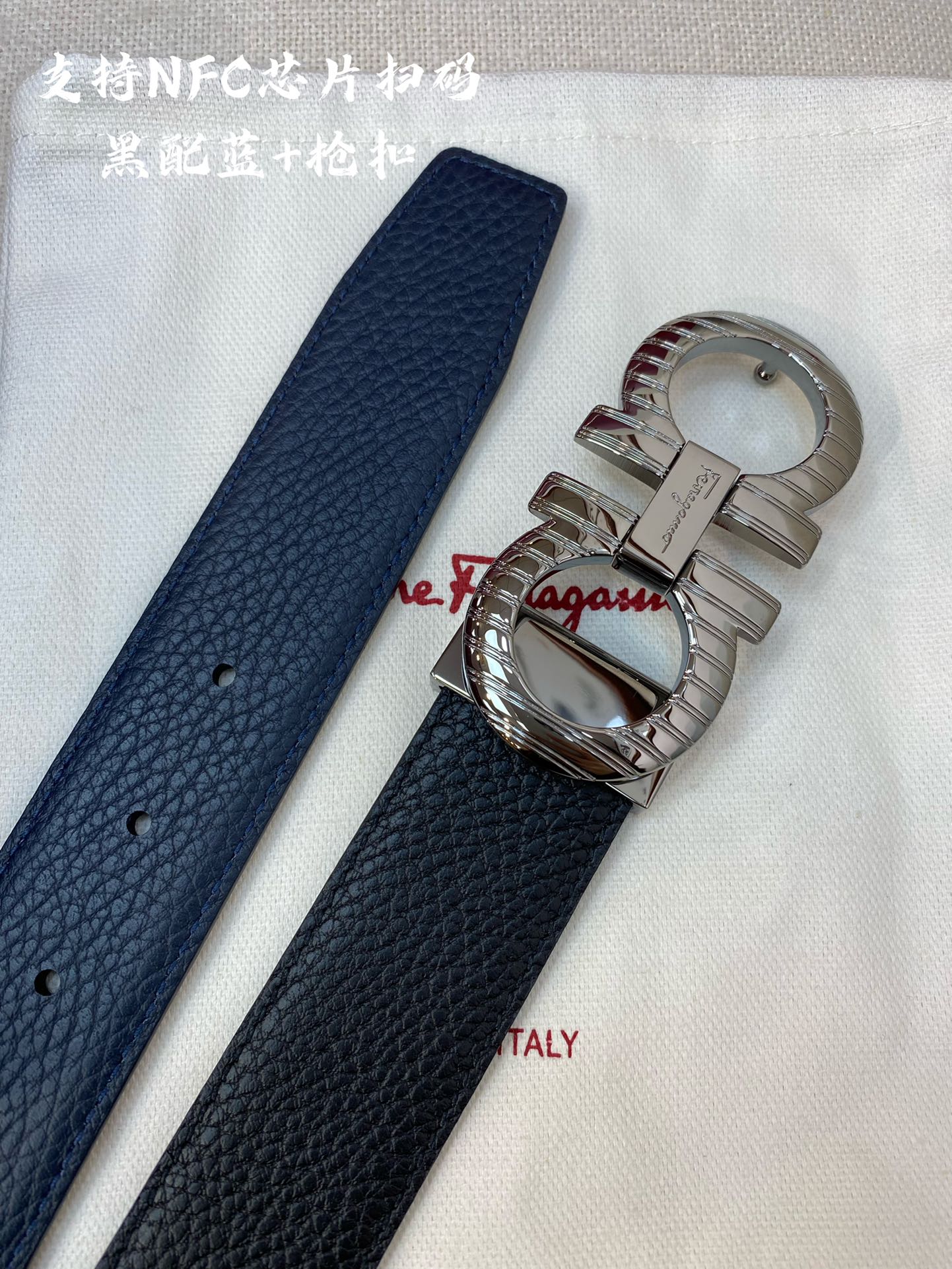 Salvatore Ferragamo Male Leather Belt Cow Leather M