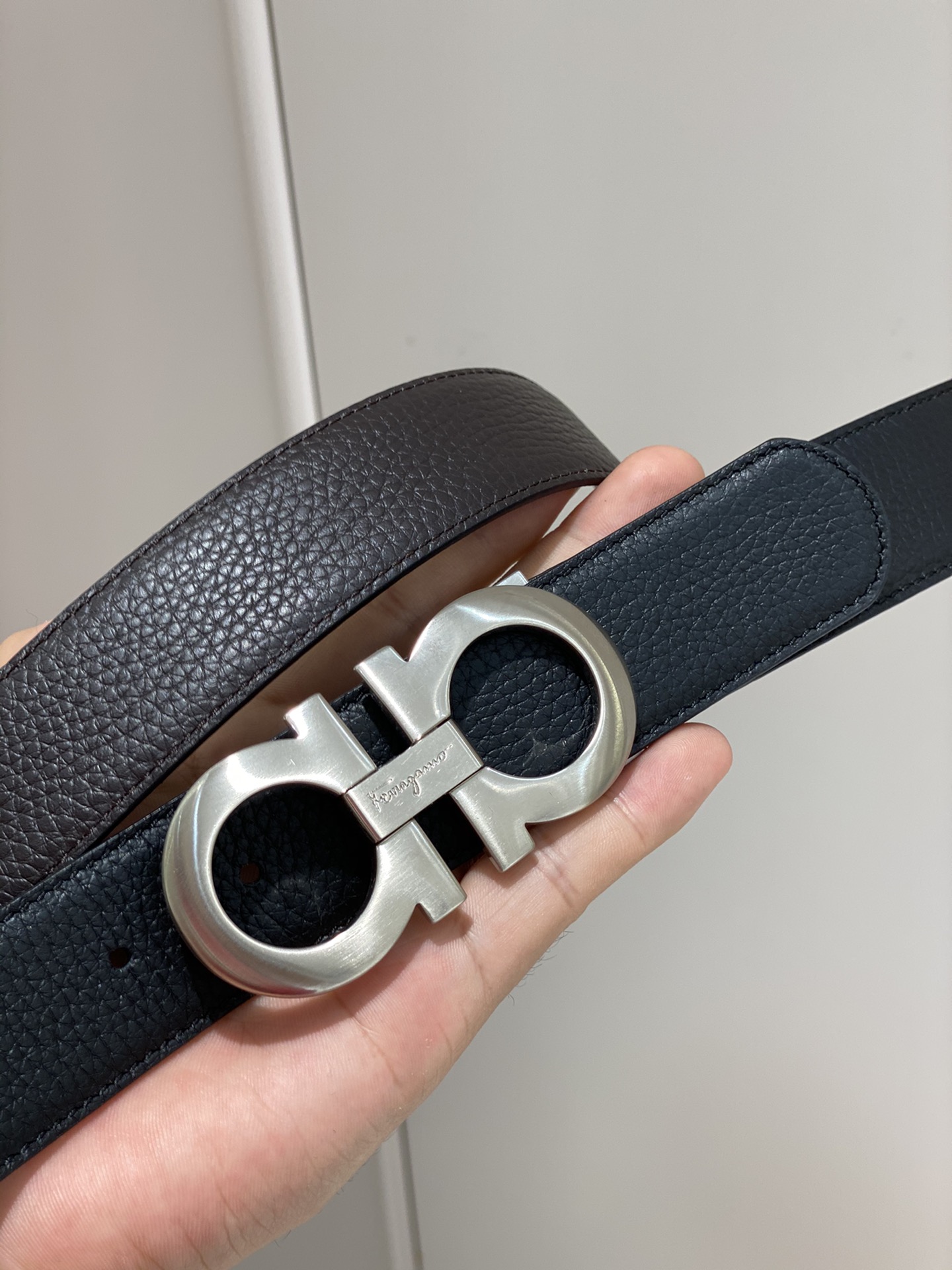 Salvatore Ferragamo Leather Belt Cow Leather L