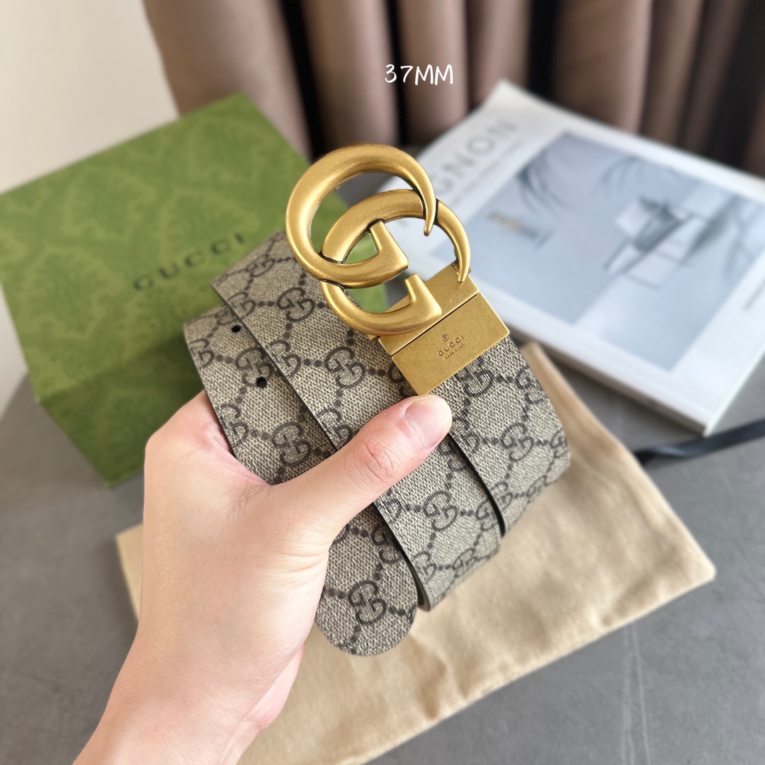 Gucci Male Basic Belt Canvas Beige M