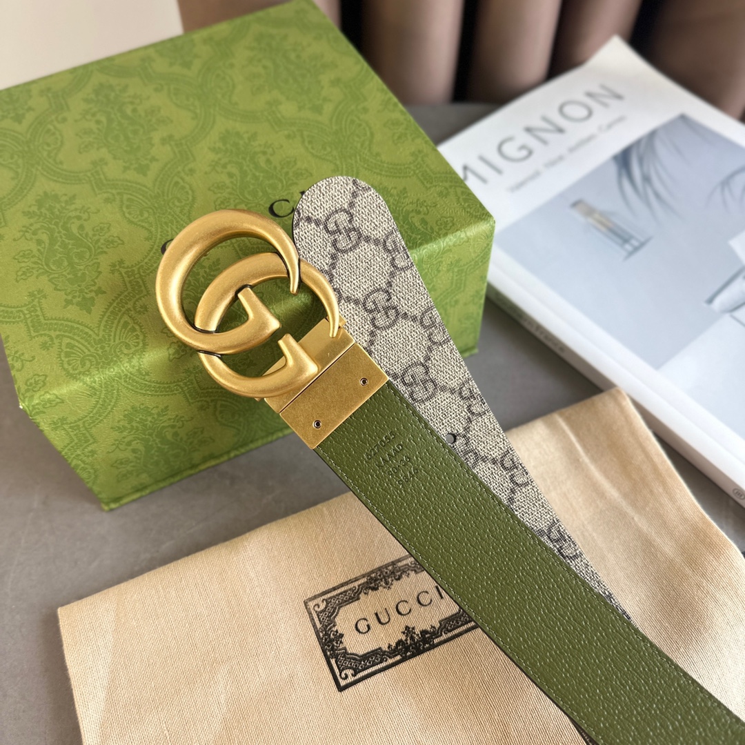 Gucci Male Basic Belt Canvas Beige M