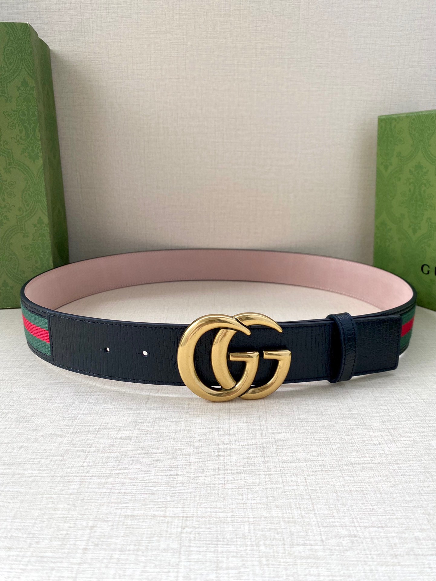Gucci Male Leather Belt Cow Leather Black M