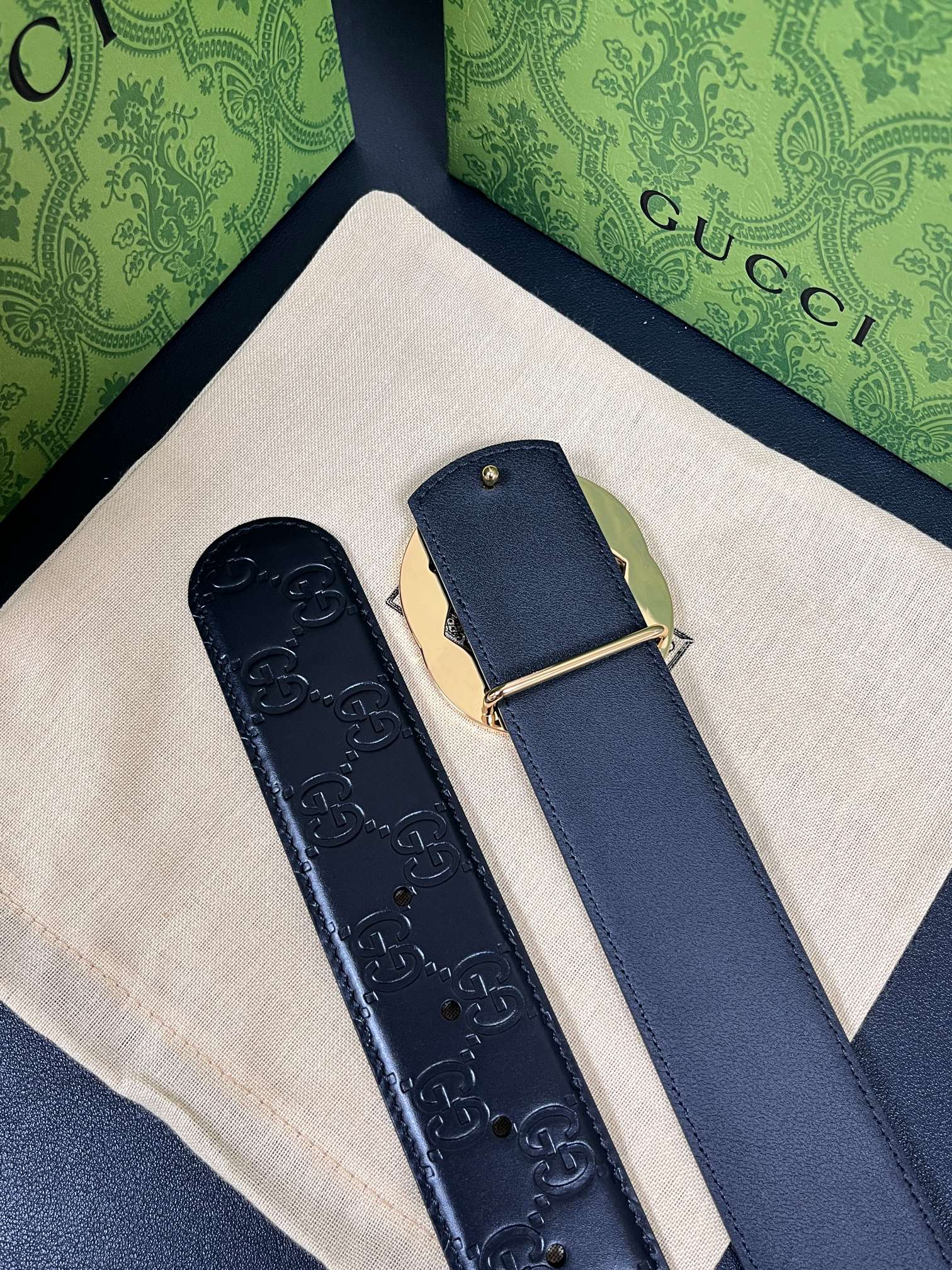 Gucci Male Basic Belt Cow Leather