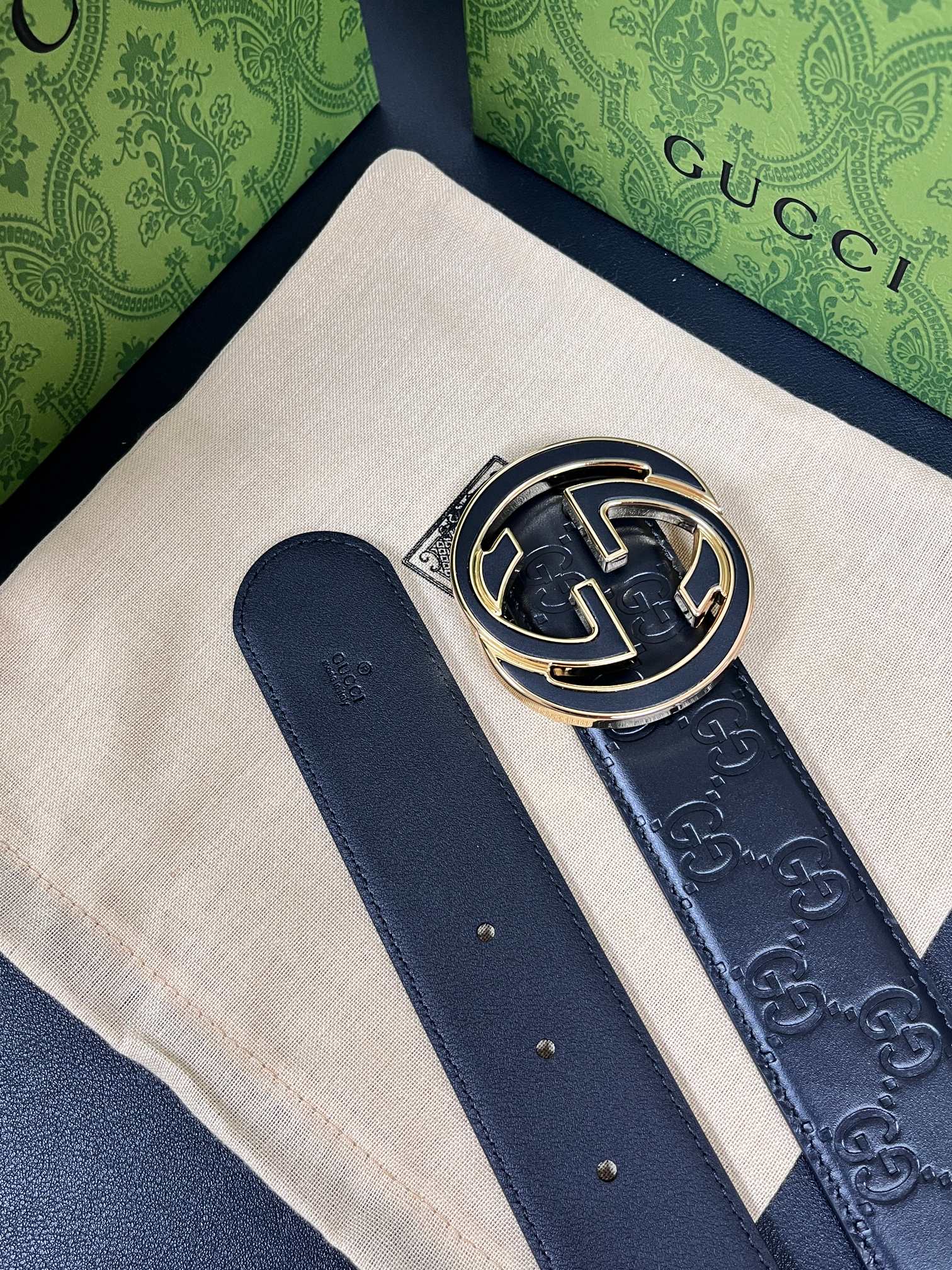 Gucci Male Basic Belt Cow Leather