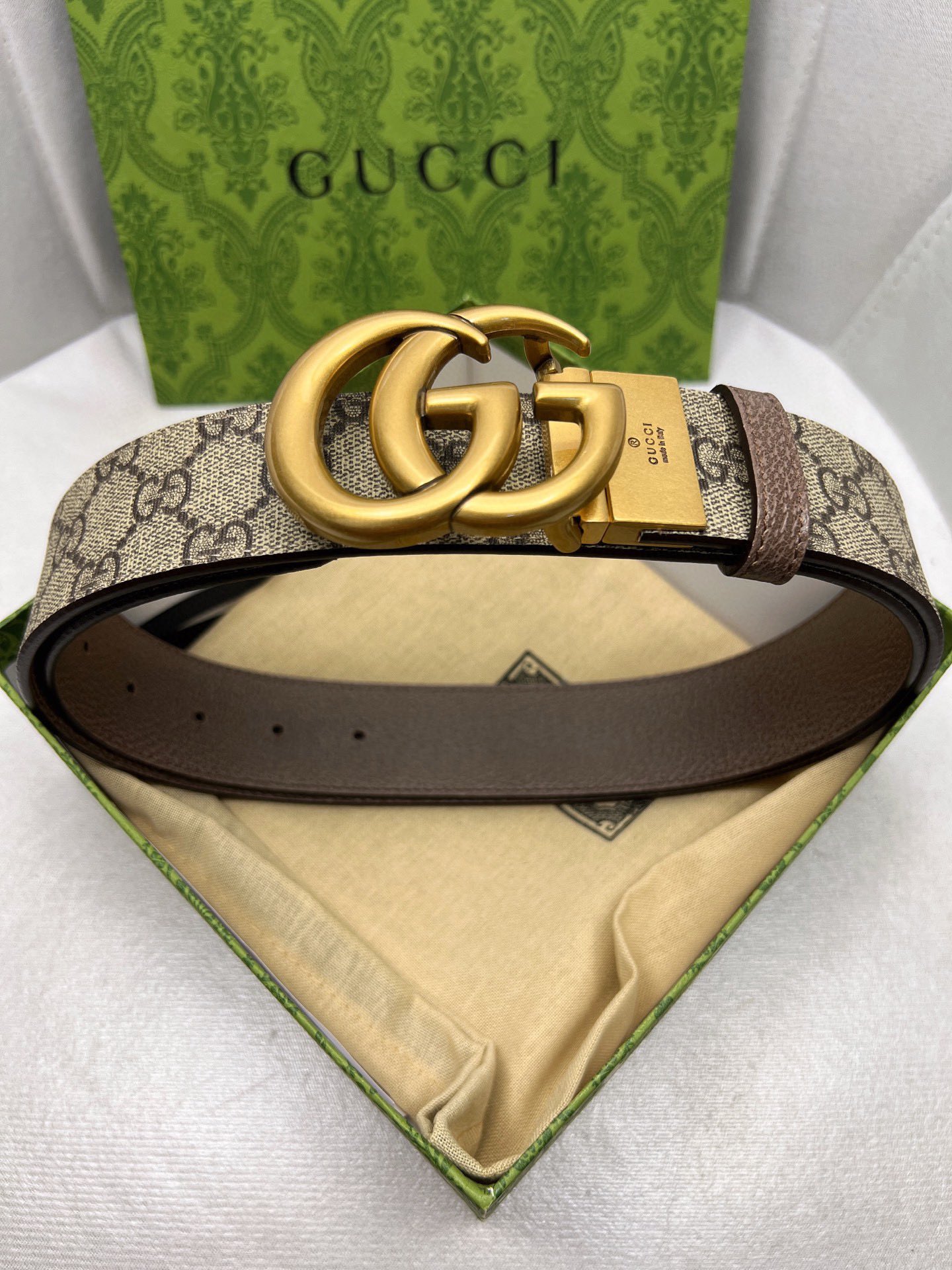 Gucci Male Leather Belt Top Grain Leather Waterproof