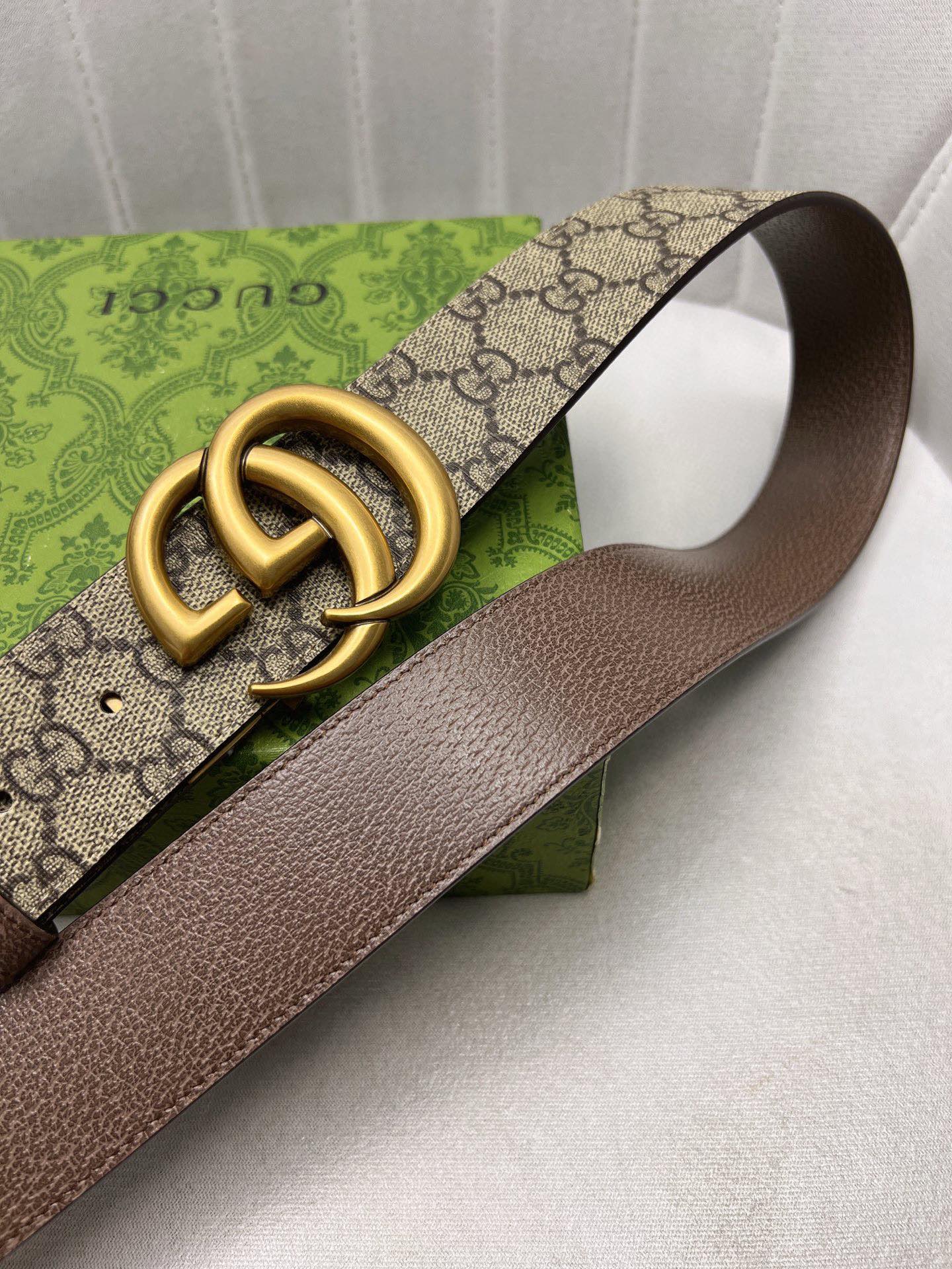 Gucci Male Leather Belt Top Grain Leather Waterproof