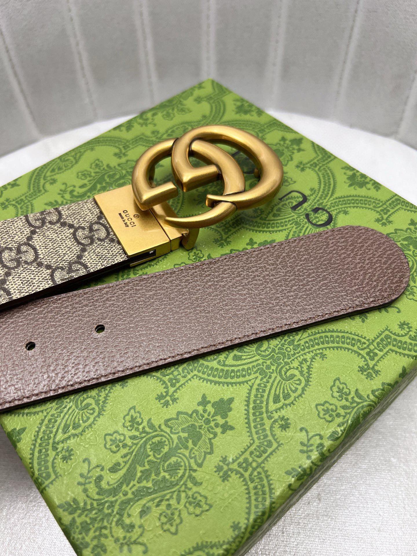 Gucci Male Leather Belt Top Grain Leather Waterproof