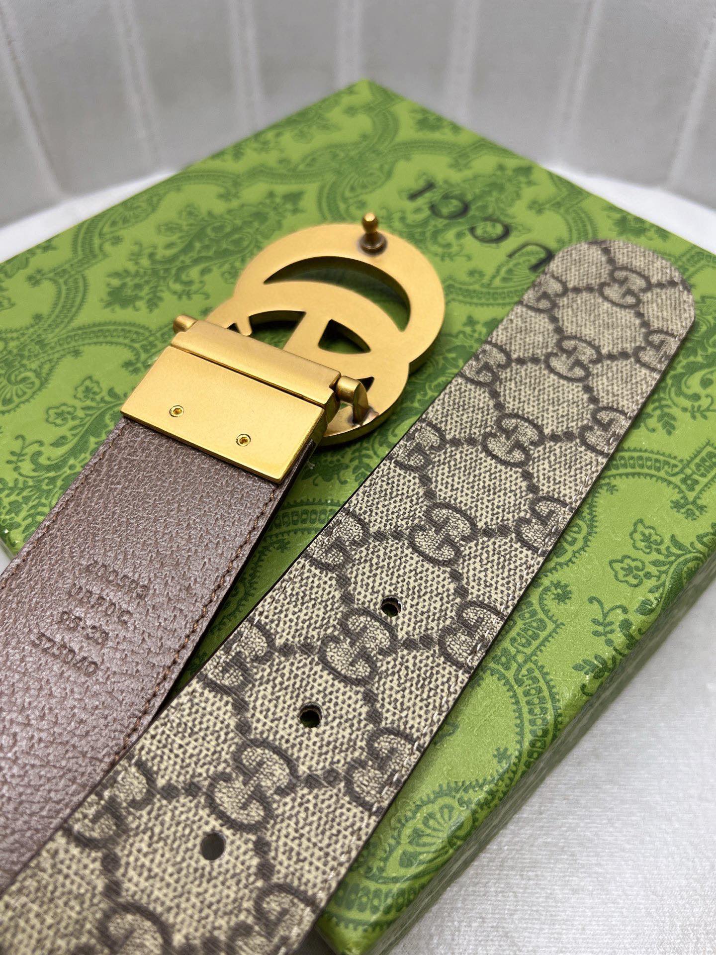 Gucci Male Leather Belt Top Grain Leather Waterproof