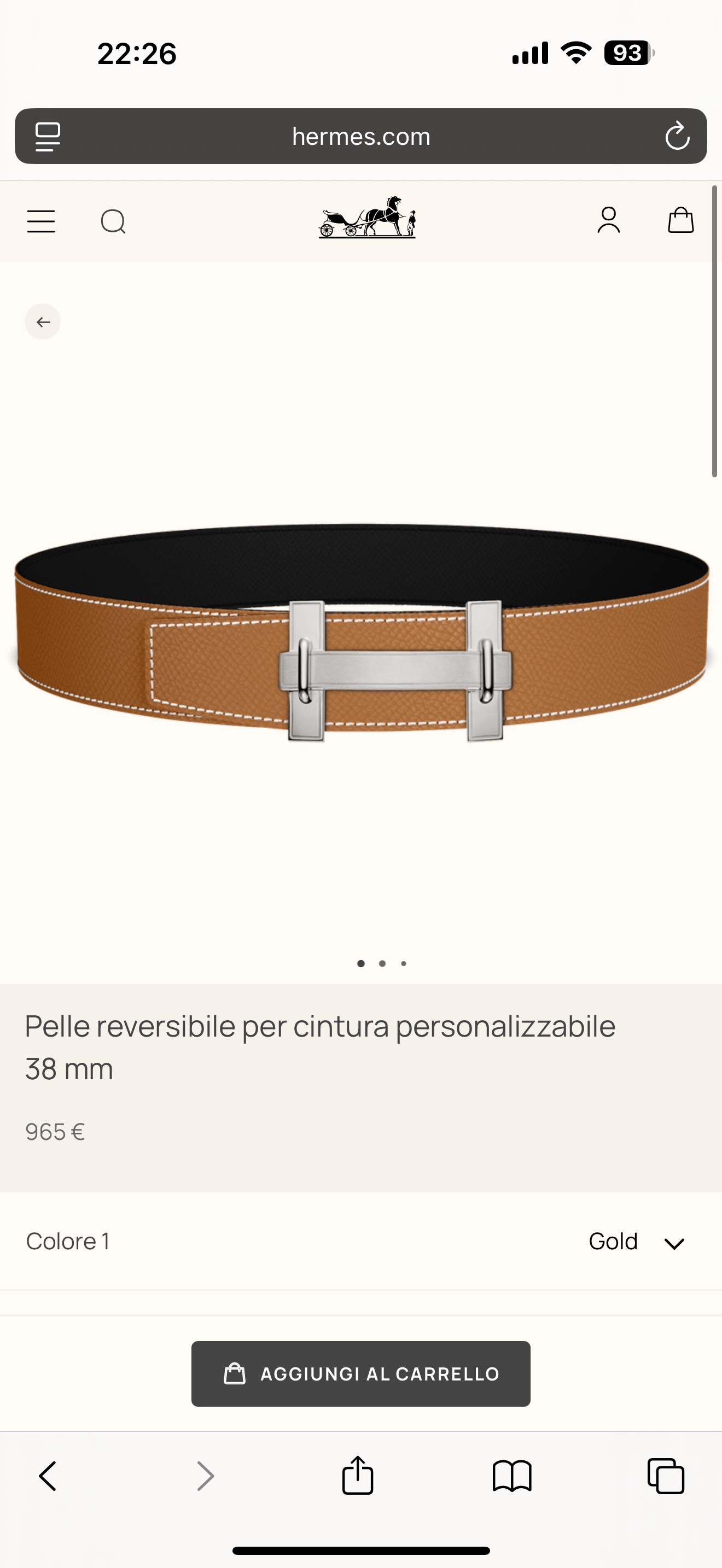 Male Basic Belt 38mm-s-m
