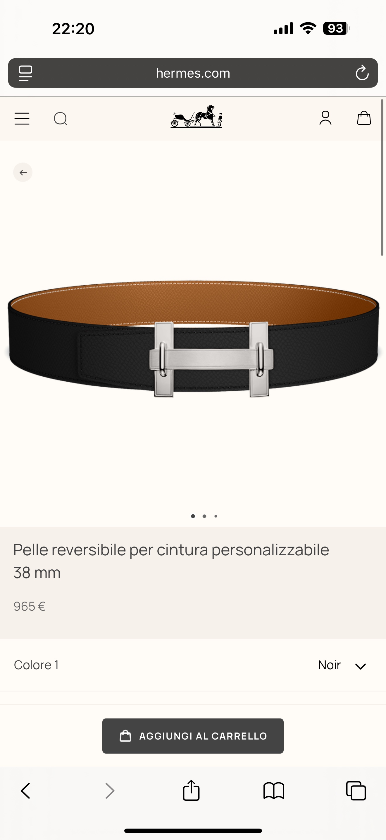 Male Basic Belt 38mm-s-m
